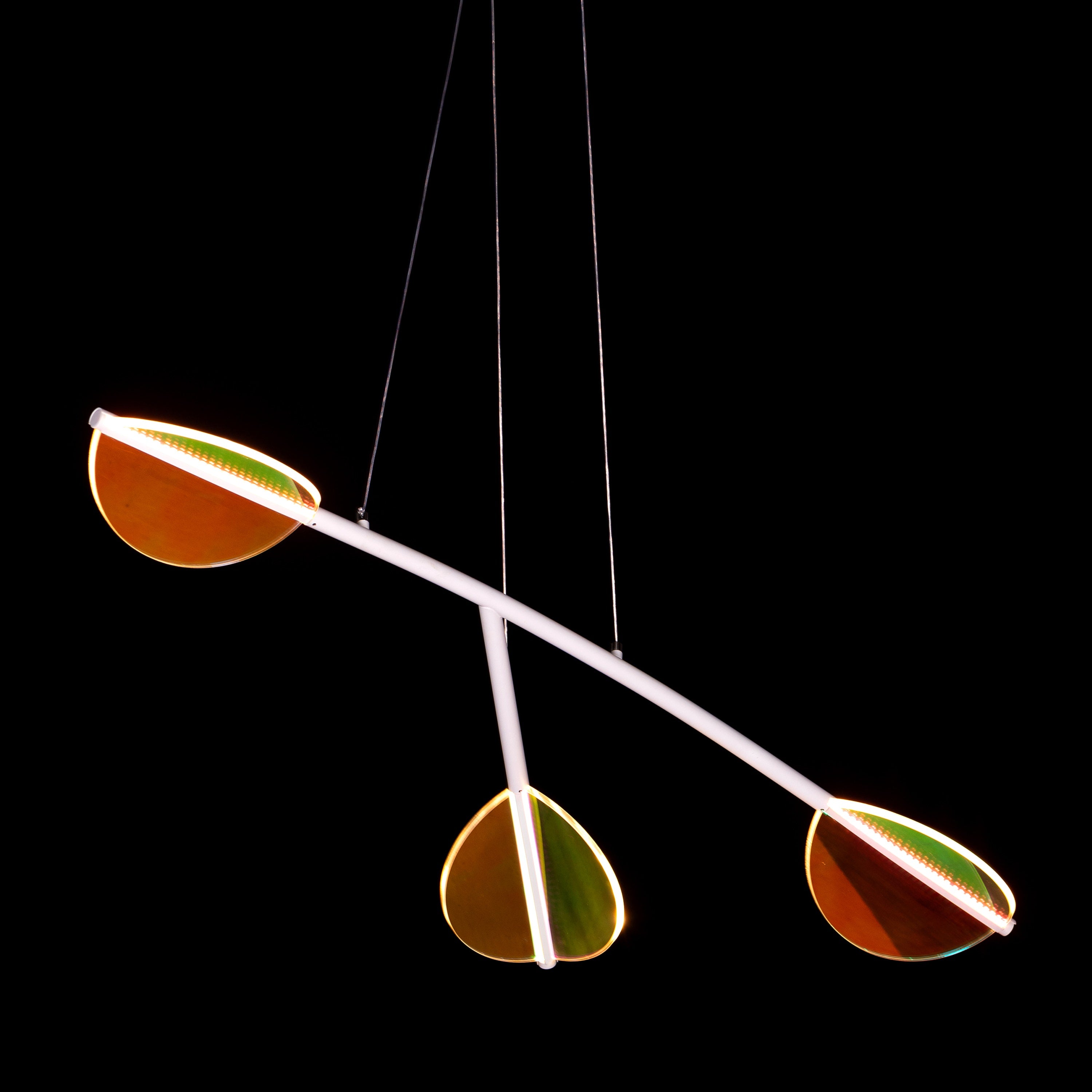 Out Of Reach (White, Dimmable LED with Remote Control) Chandelier