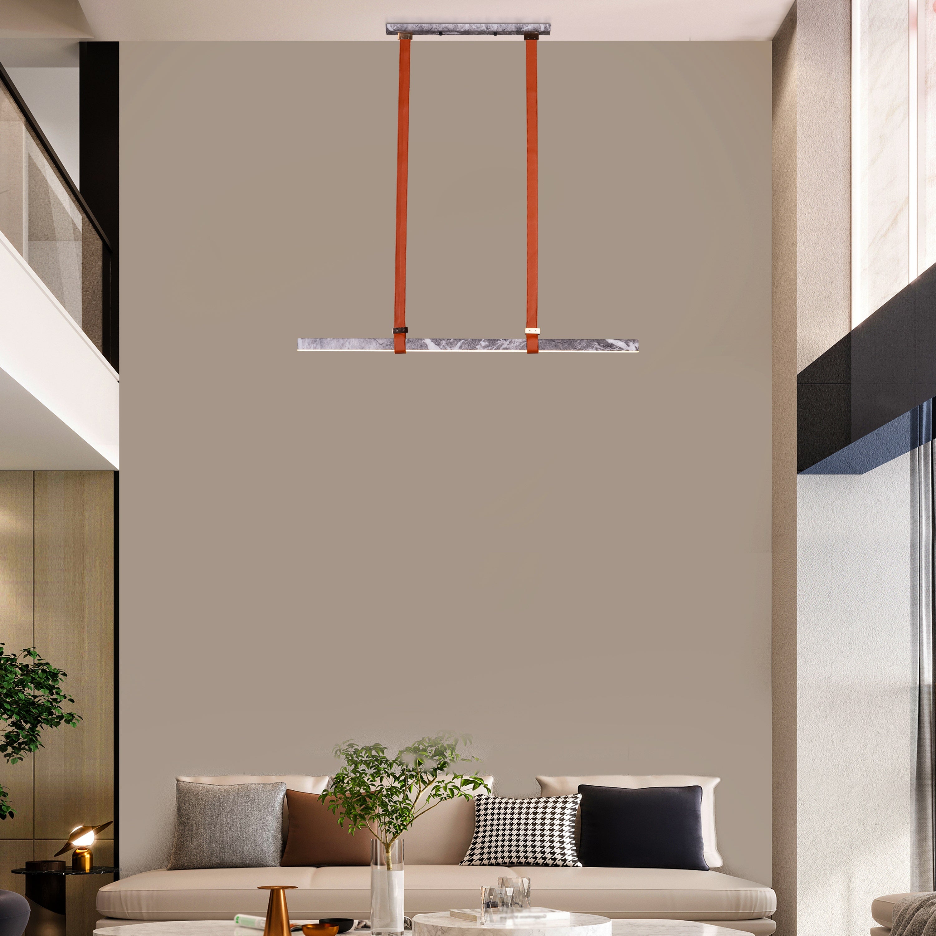 Comeback (Grey, Dimmable LED with Remote Control) Chandelier