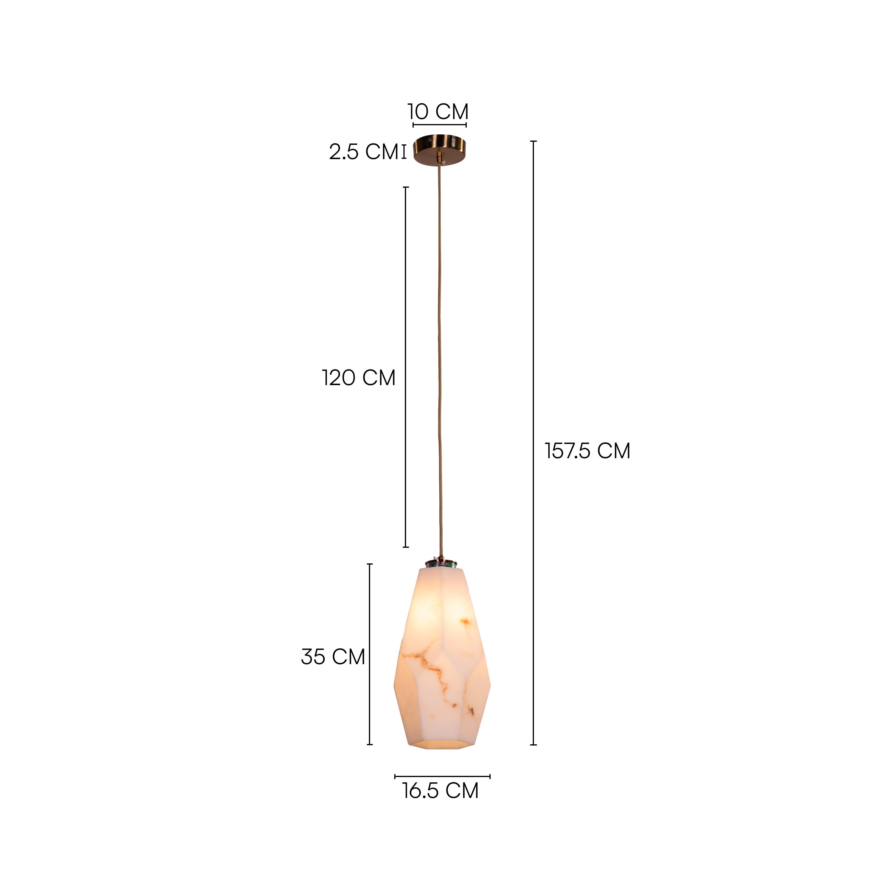 Ever Mine (Gold, White) Imitation Stones Pendant Light
