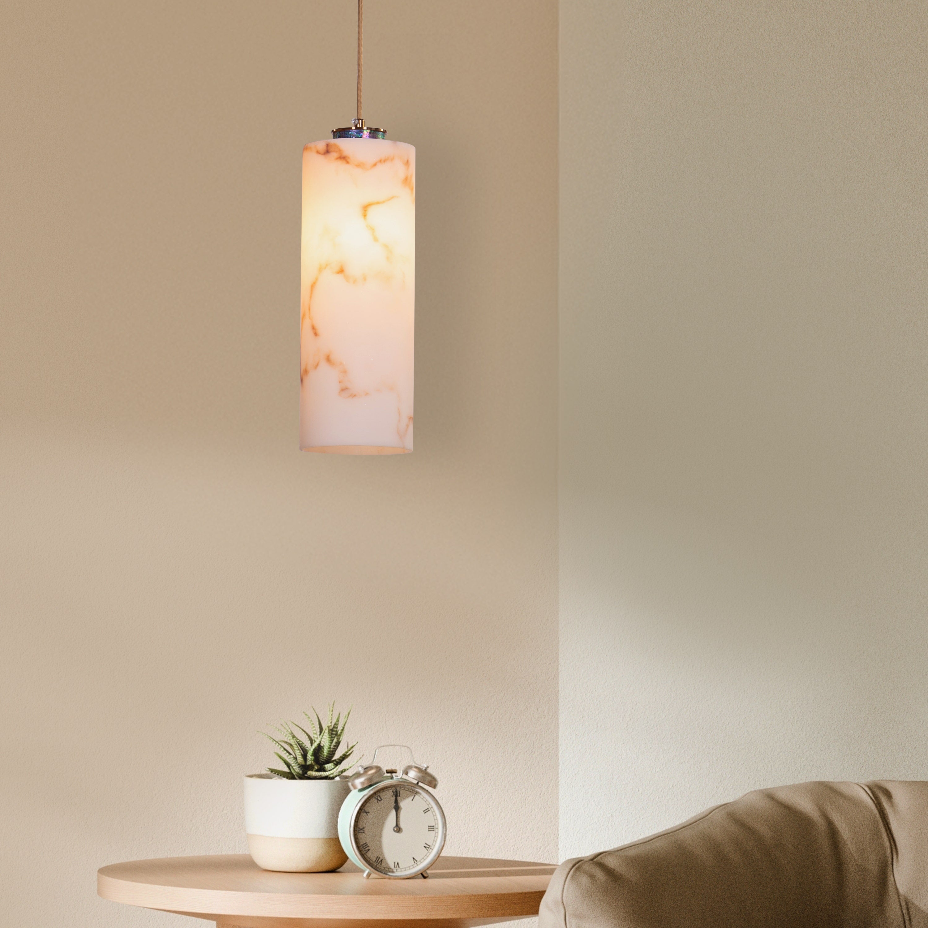 Ever Ours (Gold, White) Imitation Stones Pendant Light