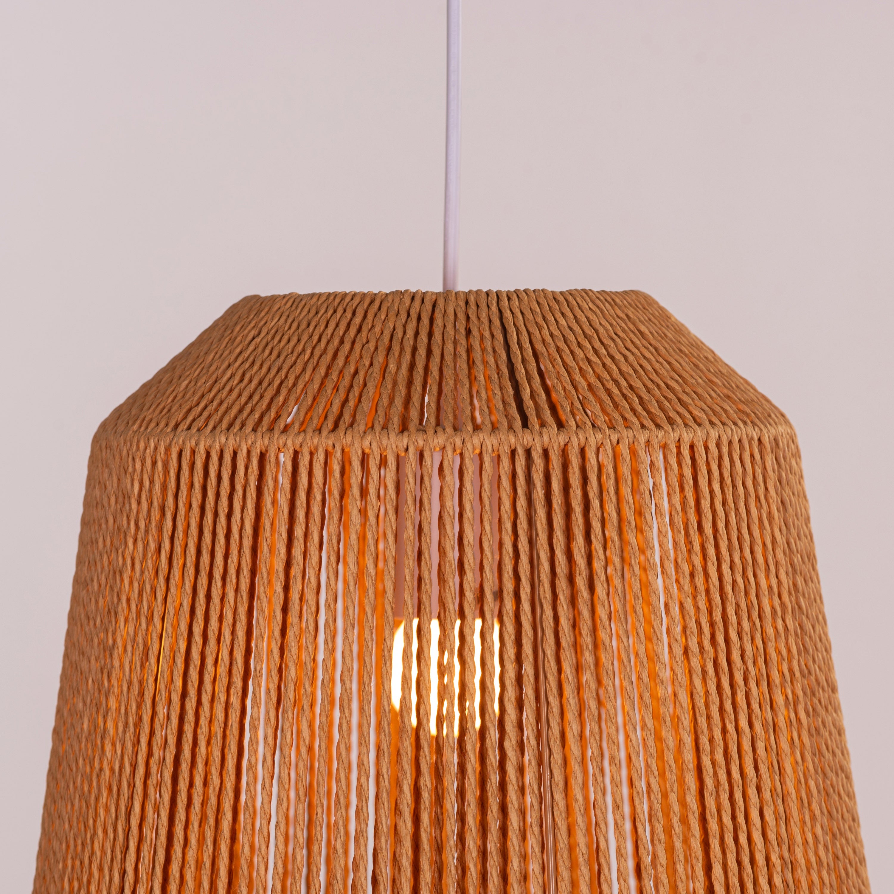 Boho Babe (Brown) Rattan Pendant Light