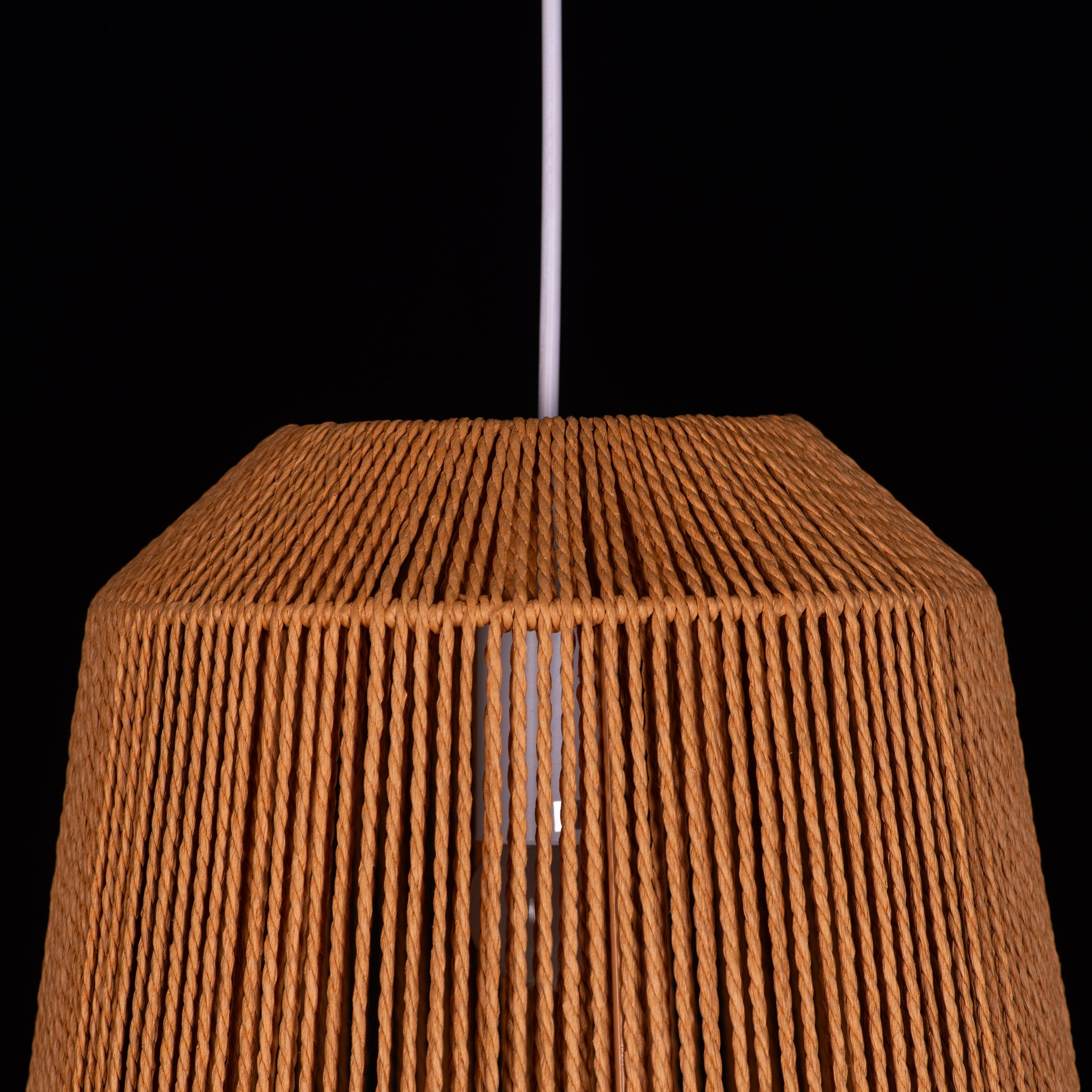 Boho Babe (Brown) Rattan Pendant Light