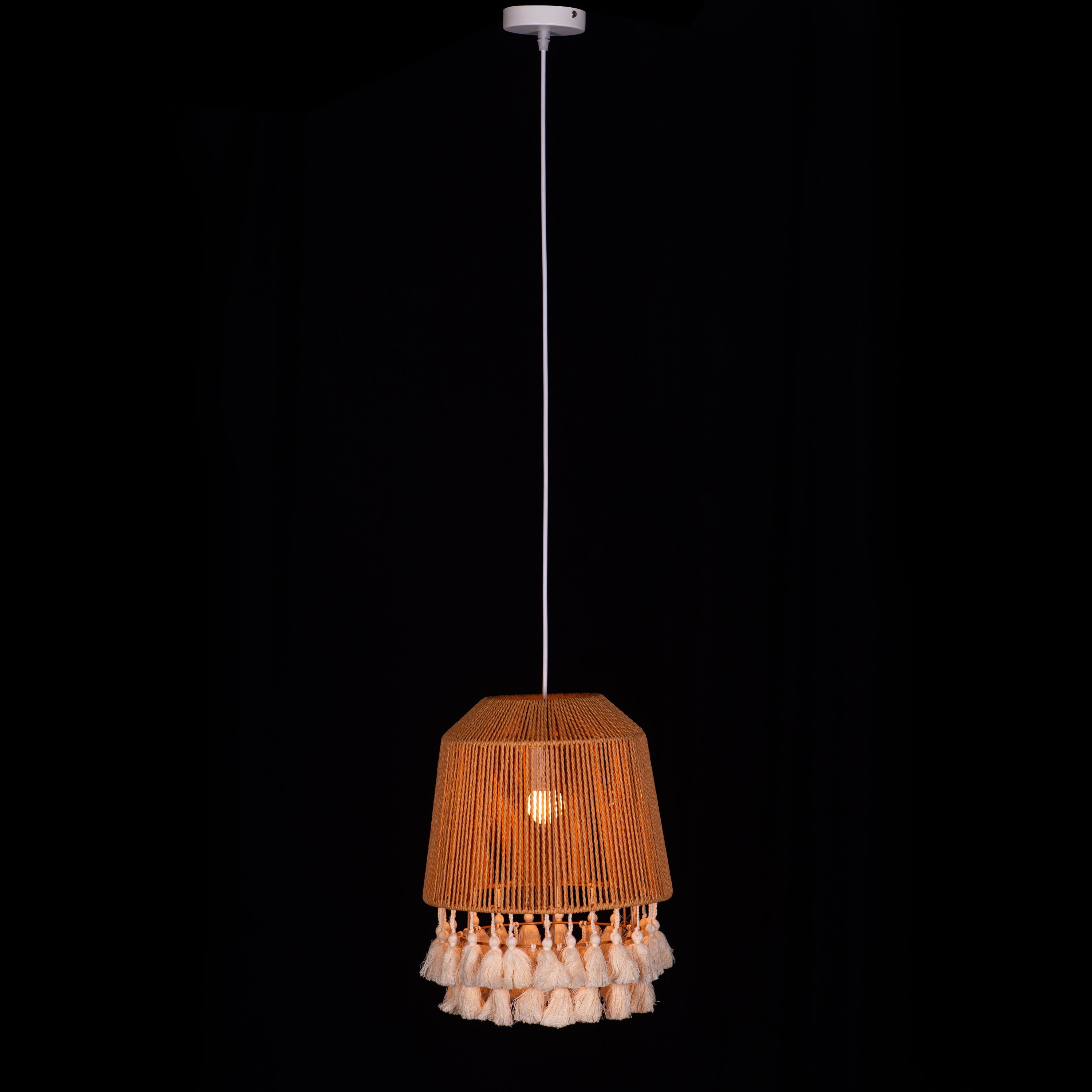 Boho Babe (Brown) Rattan Pendant Light