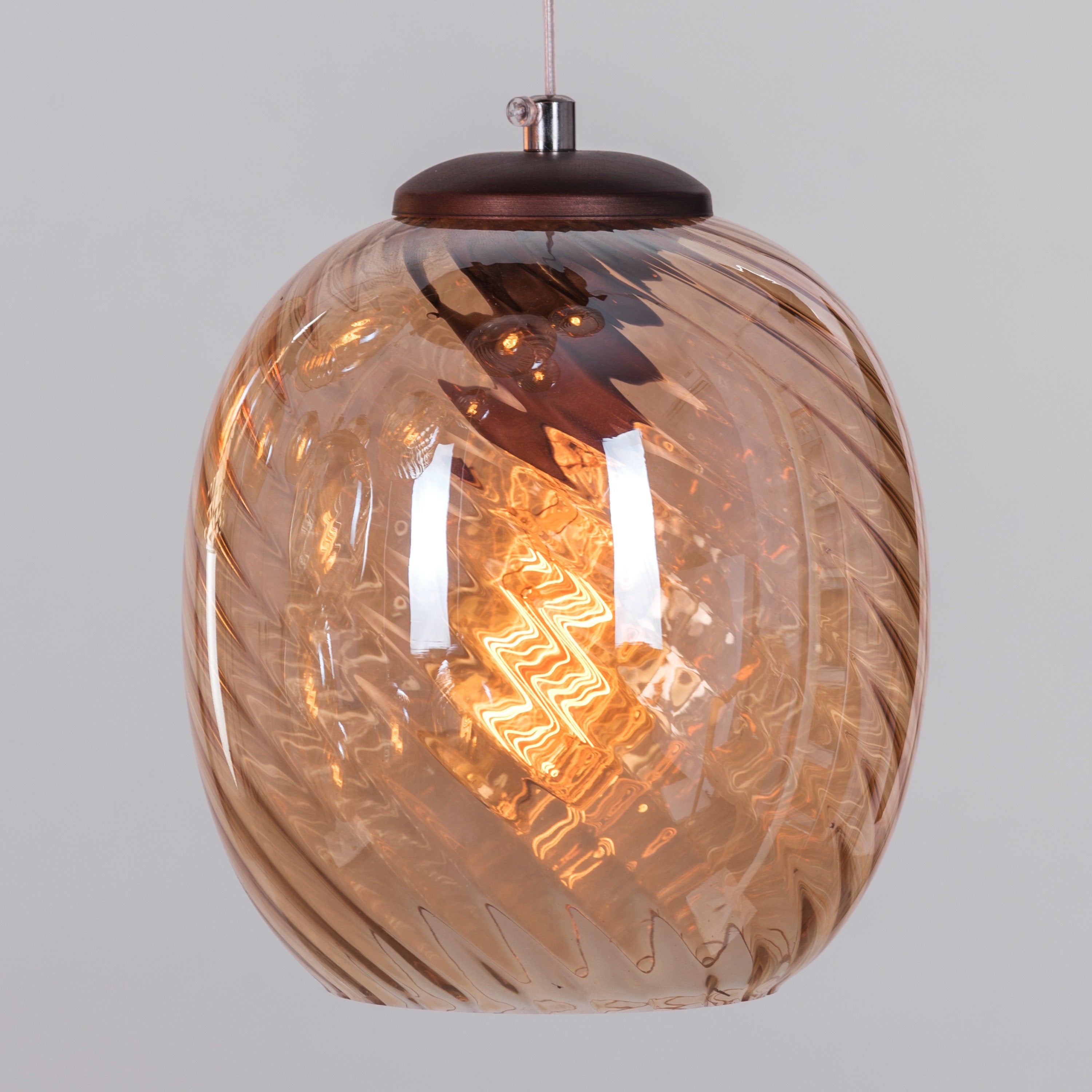 Thousand Stars (Large, Amber) Cut Glass Double Height Chandelier