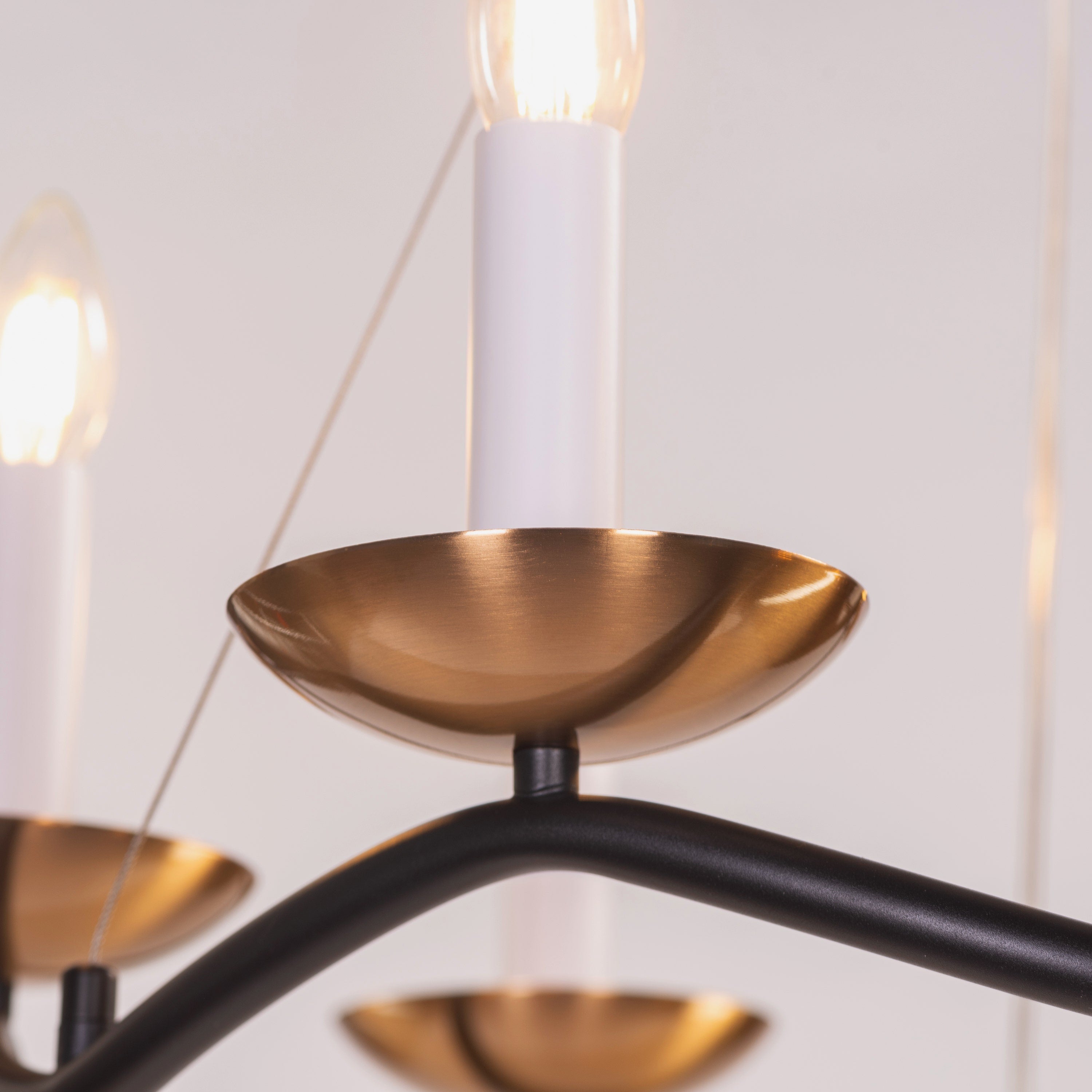 Win Without Trying (Medium, Black, Gold) Chandelier