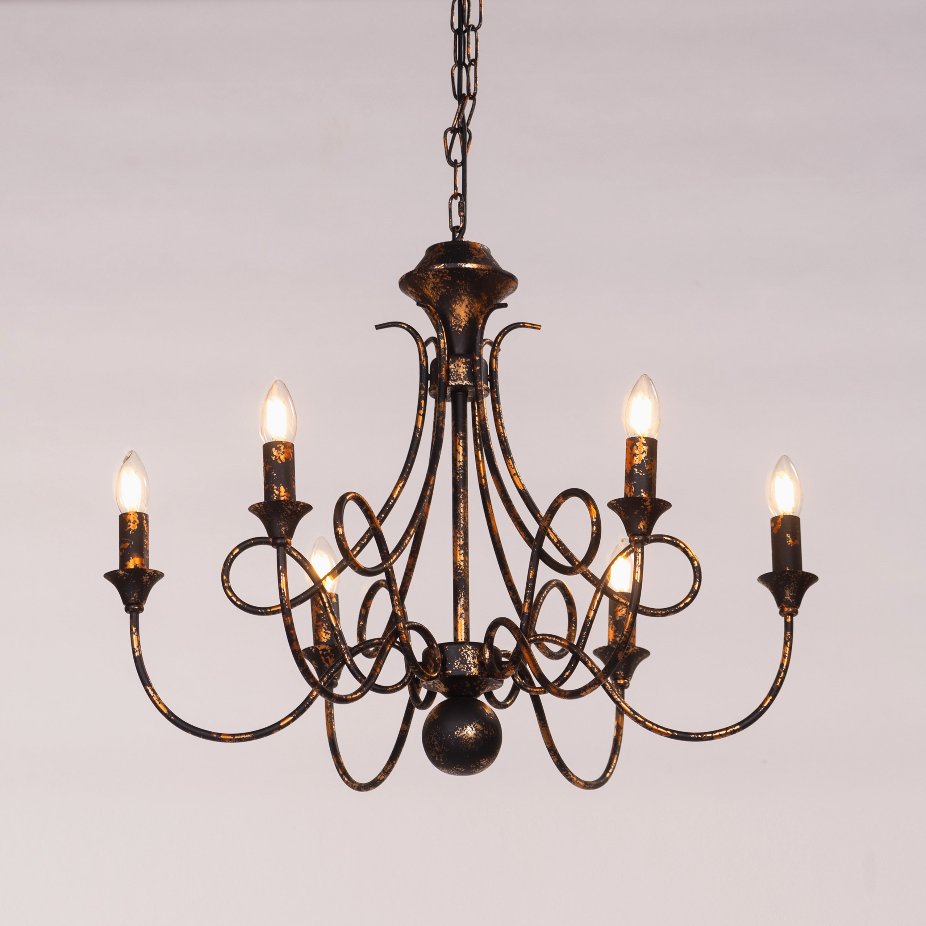 Ruins Of Us (Medium, Black, Antique Gold) Chandelier