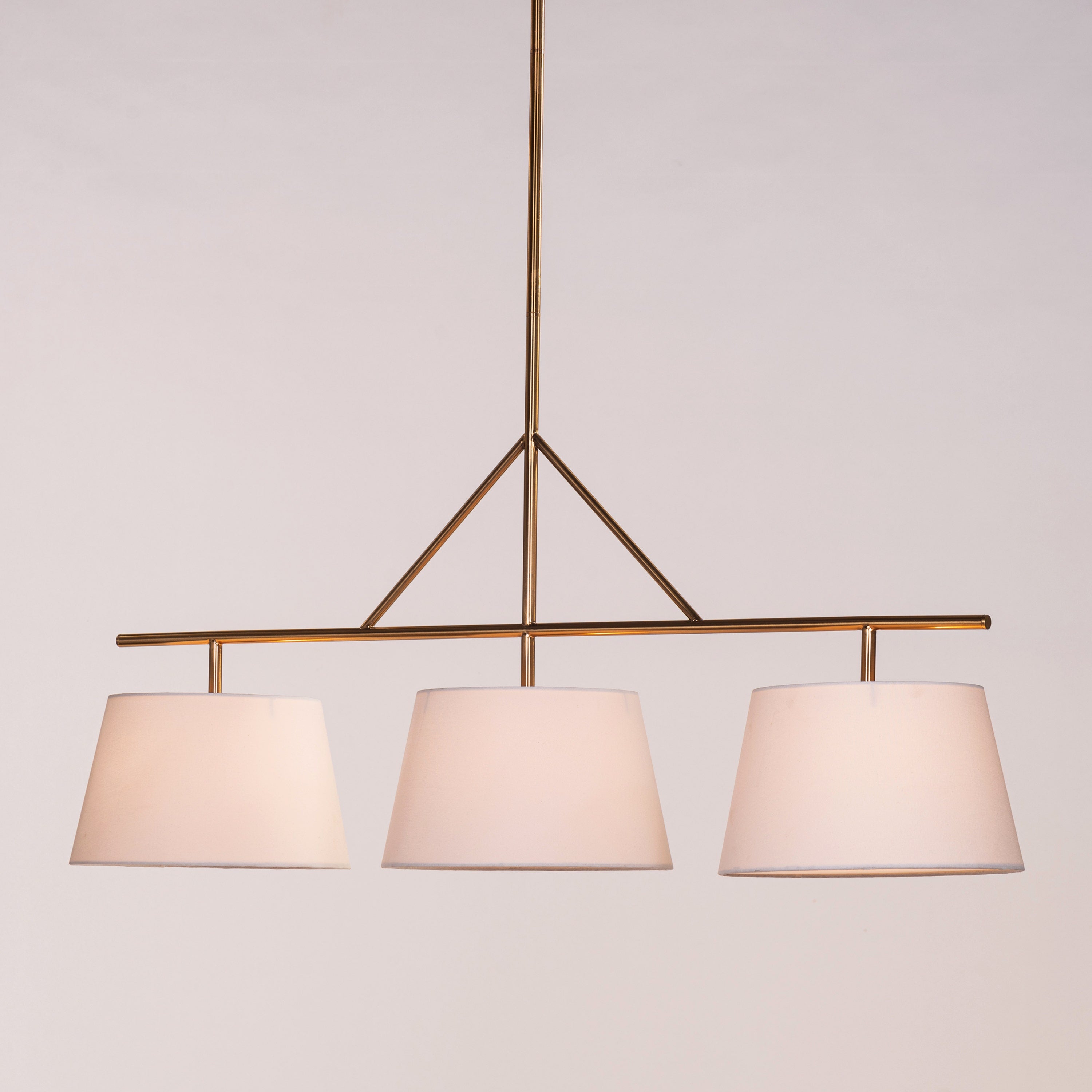 Swiss Bliss (Gold, Off-White) Fabric Chandelier