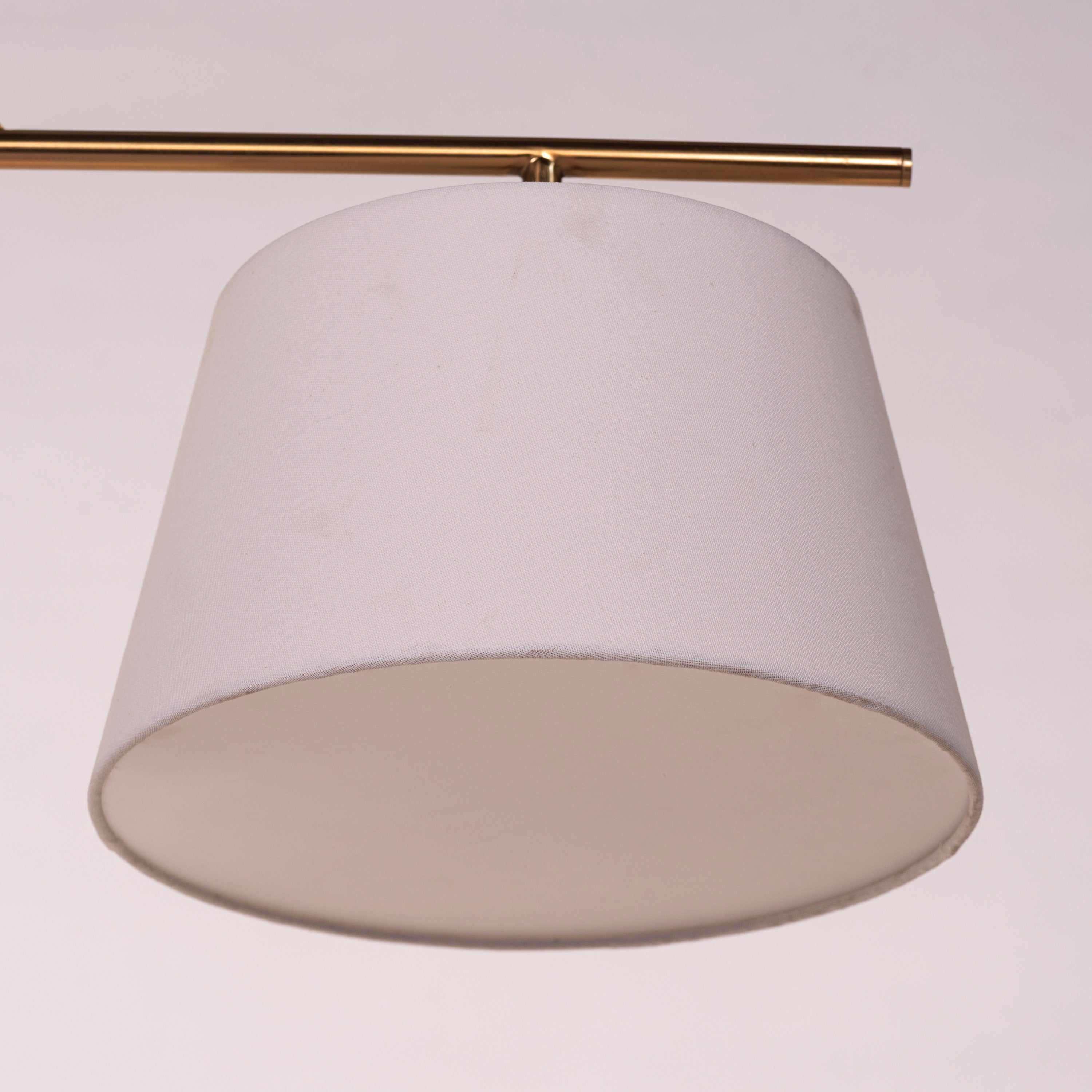 Swiss Bliss (Gold, Off-White) Fabric Chandelier