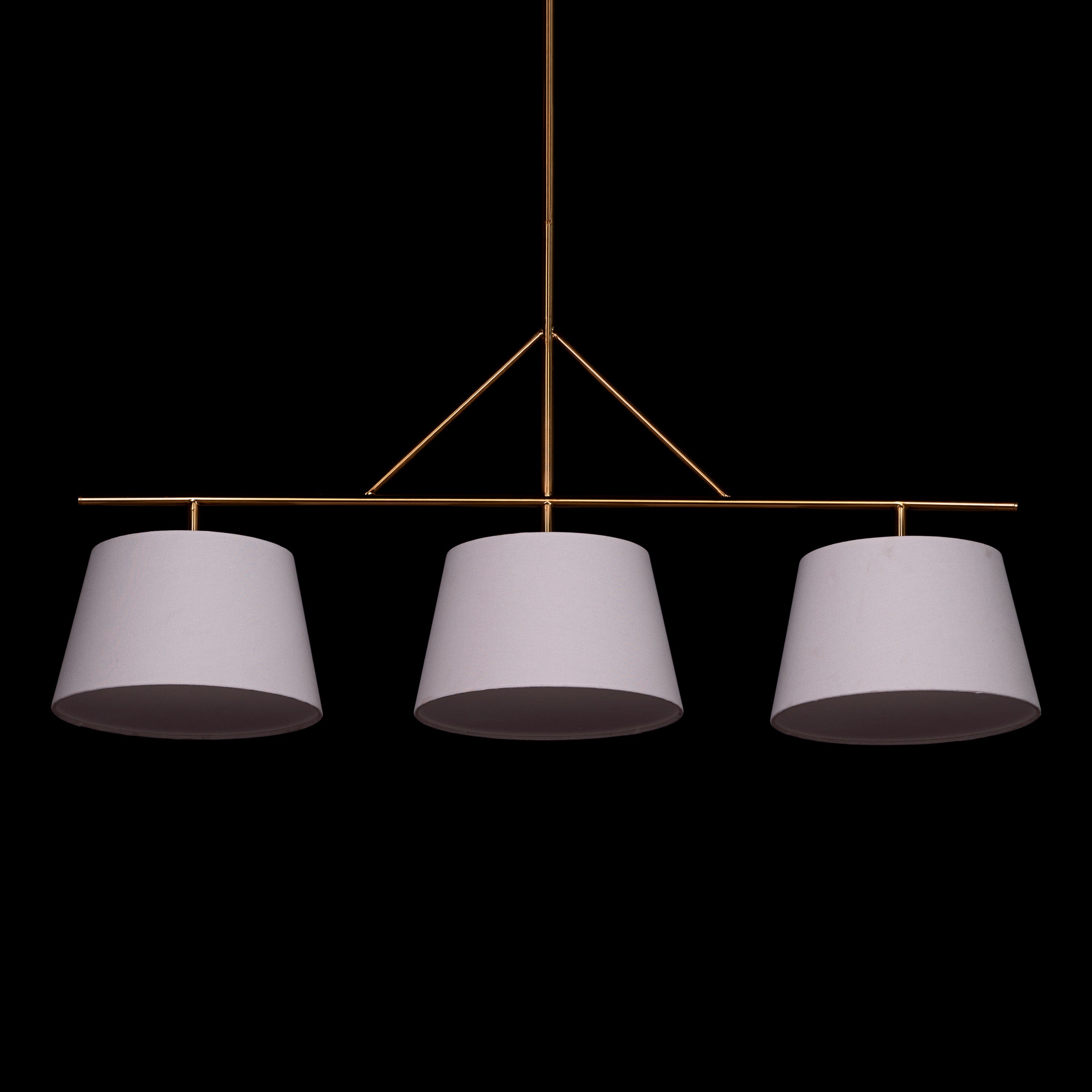 Swiss Bliss (Gold, Off-White) Fabric Chandelier