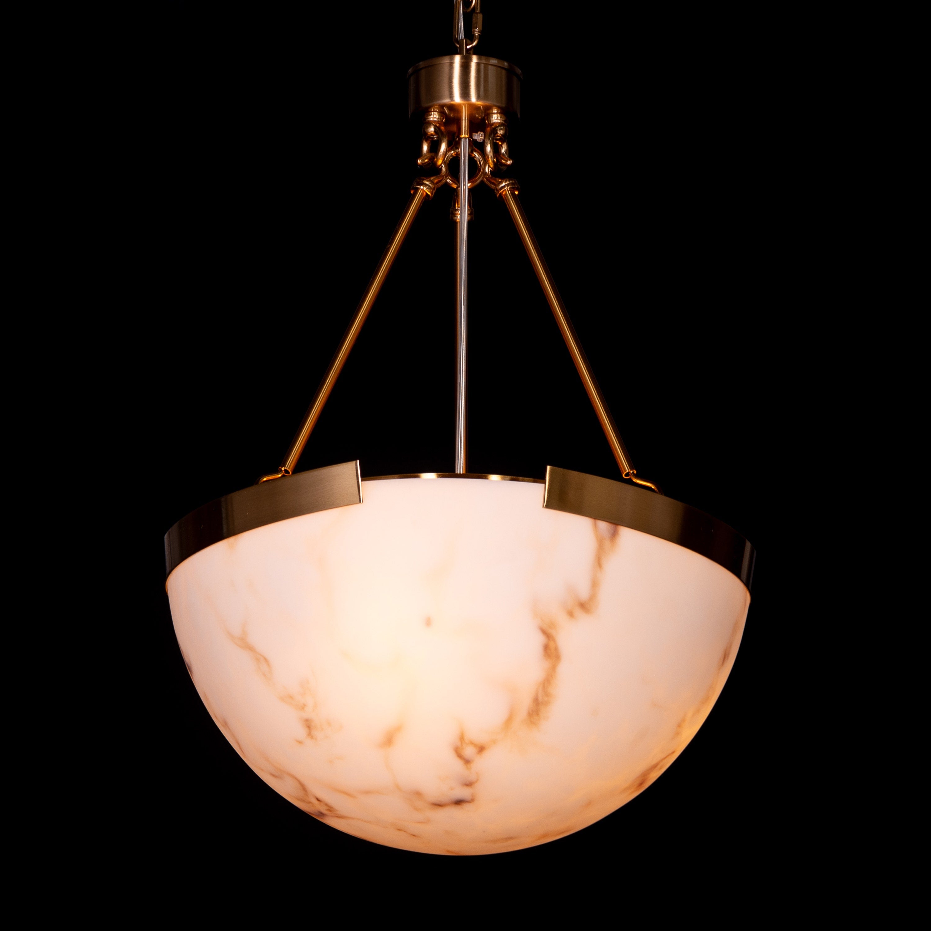 Standing Ovation (Gold) Alabaster Pendant Light