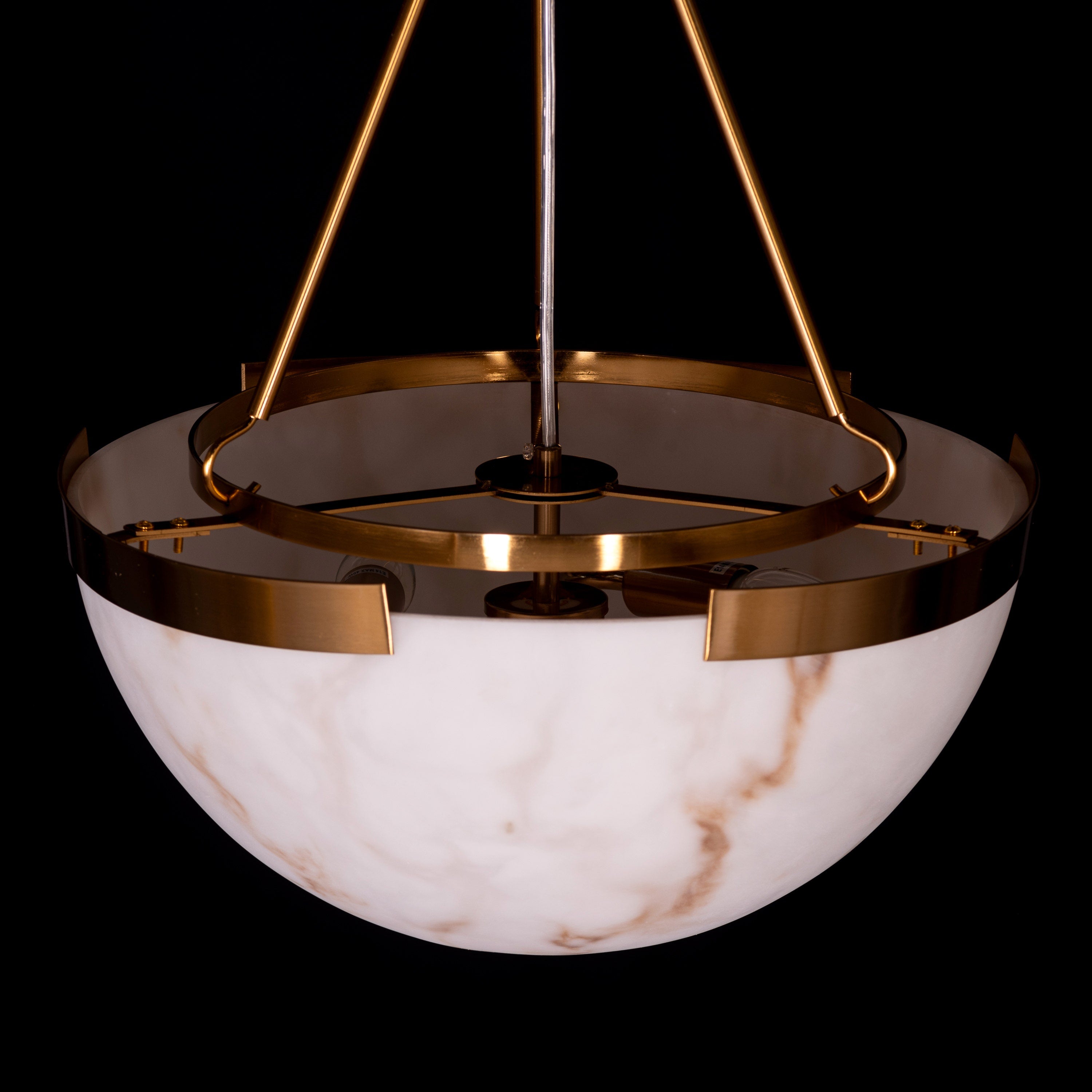 Standing Ovation (Gold) Alabaster Pendant Light