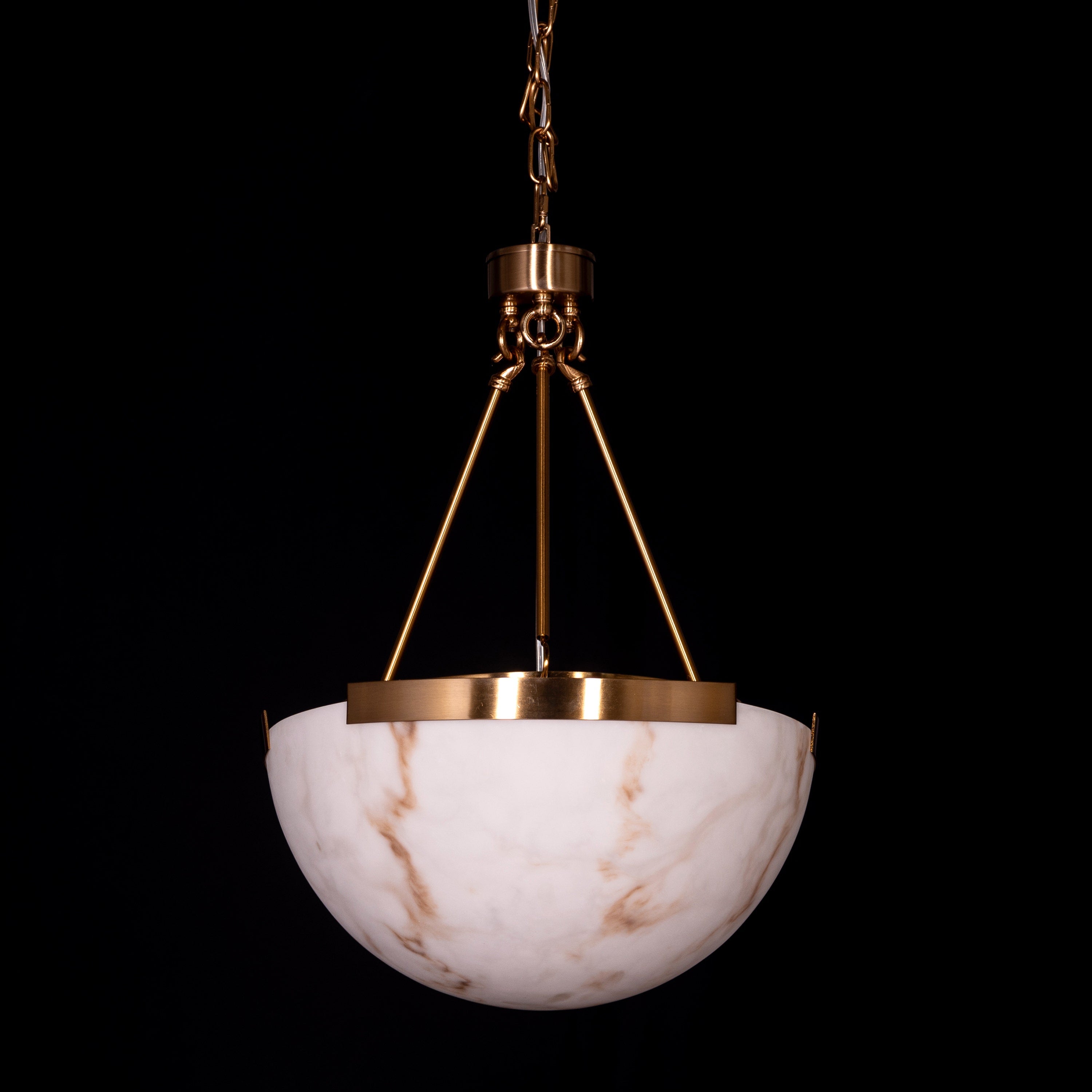 Standing Ovation (Gold) Alabaster Pendant Light