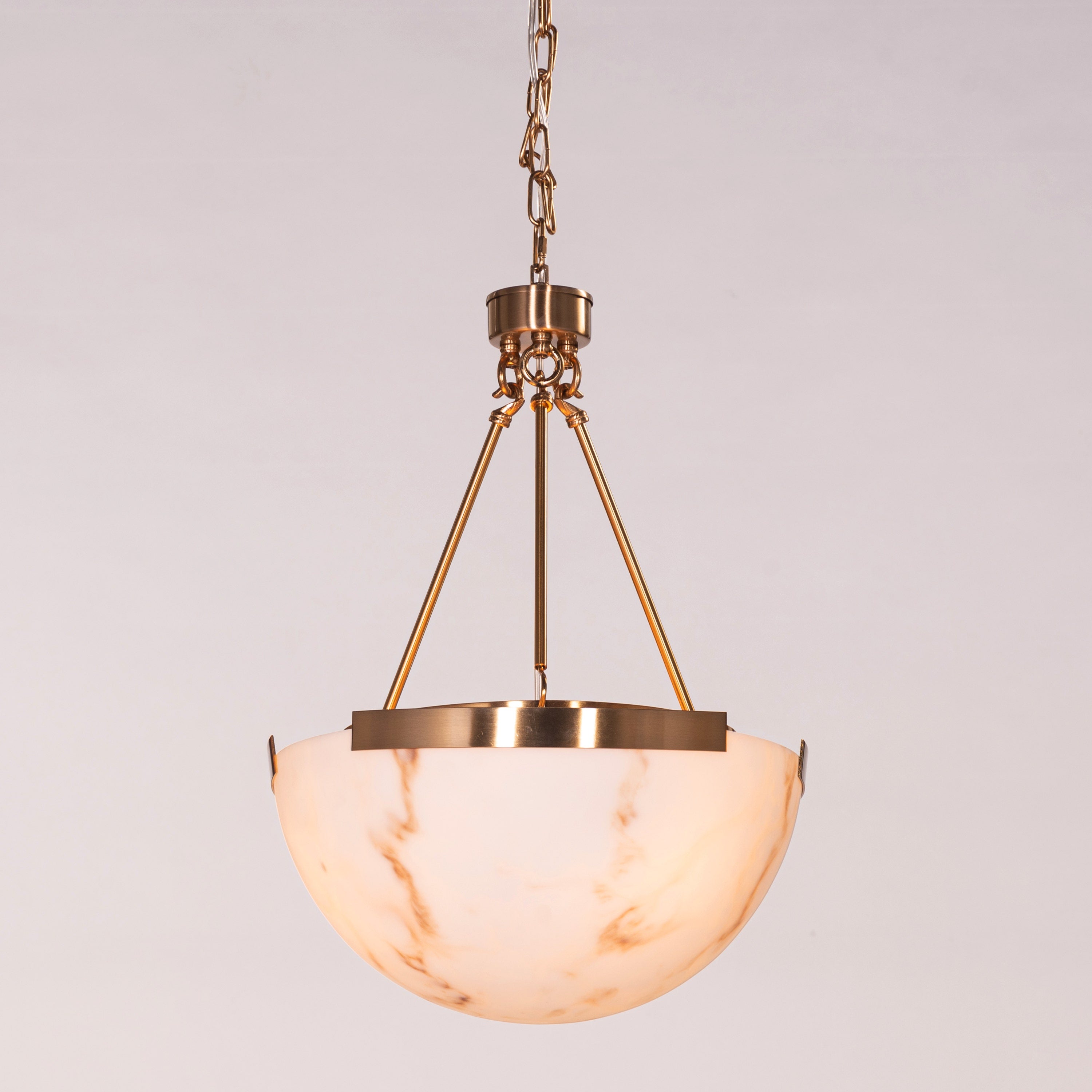 Standing Ovation (Gold) Alabaster Pendant Light