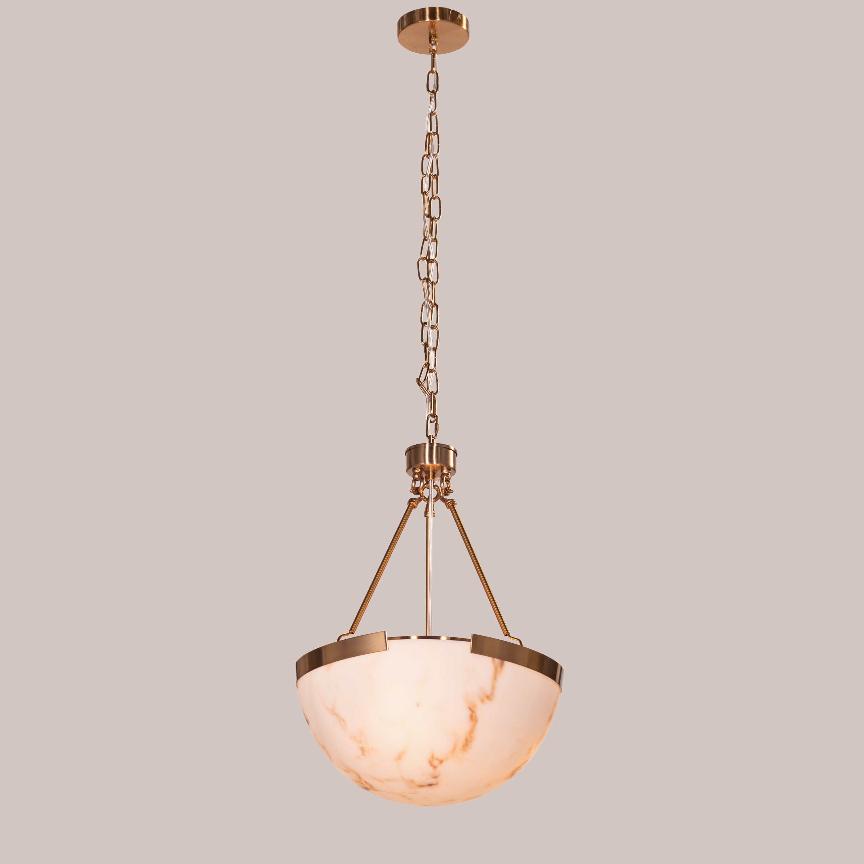 Standing Ovation (Gold) Alabaster Pendant Light