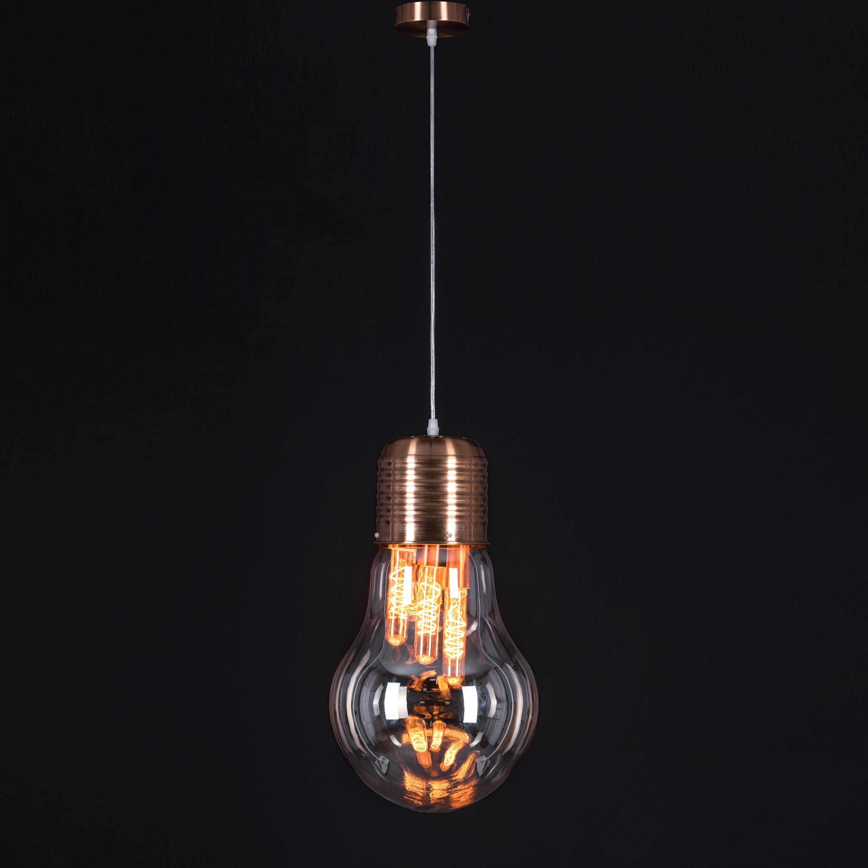 Elfin Magic (Amber) Glass Pendant Light