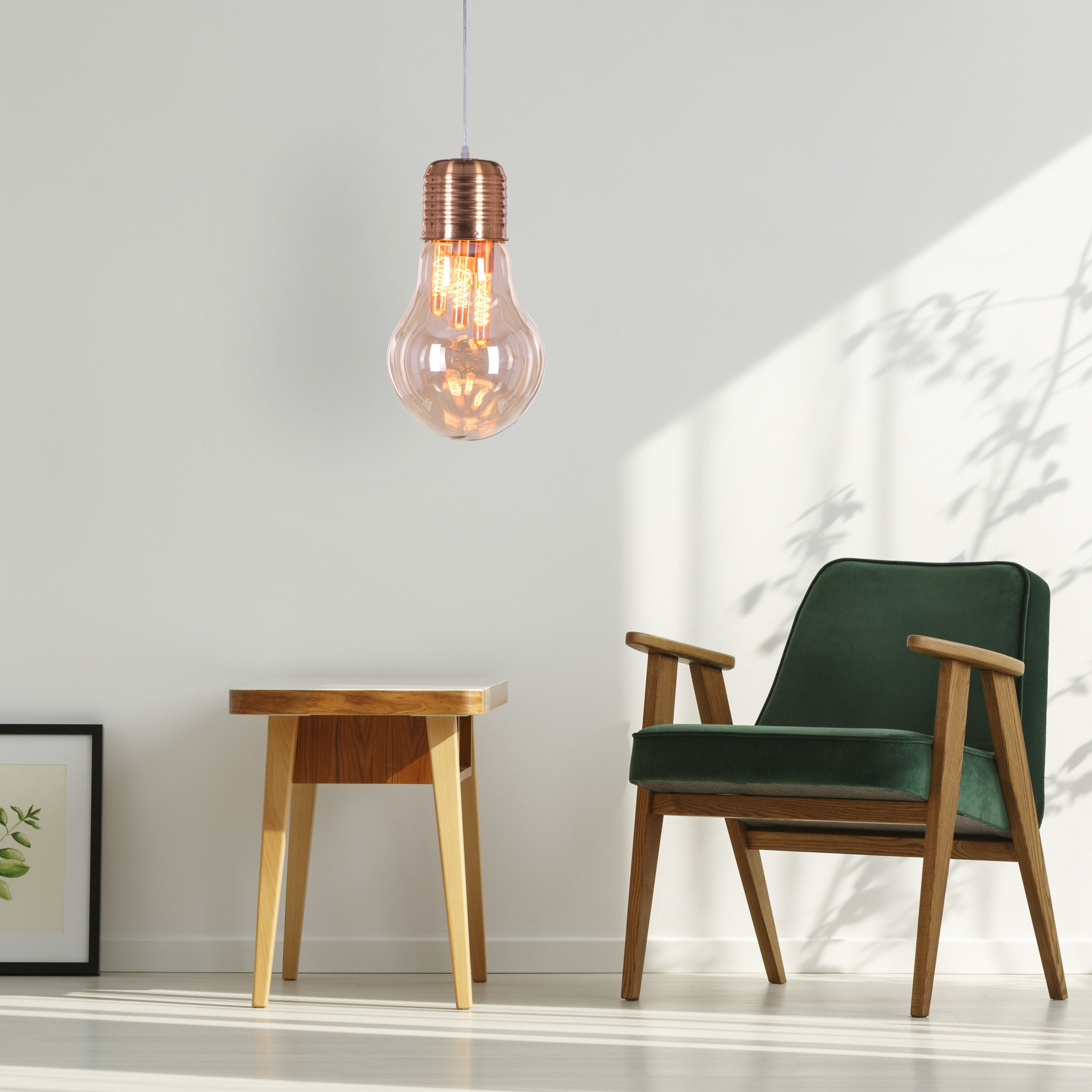 Elfin Magic (Amber) Glass Pendant Light