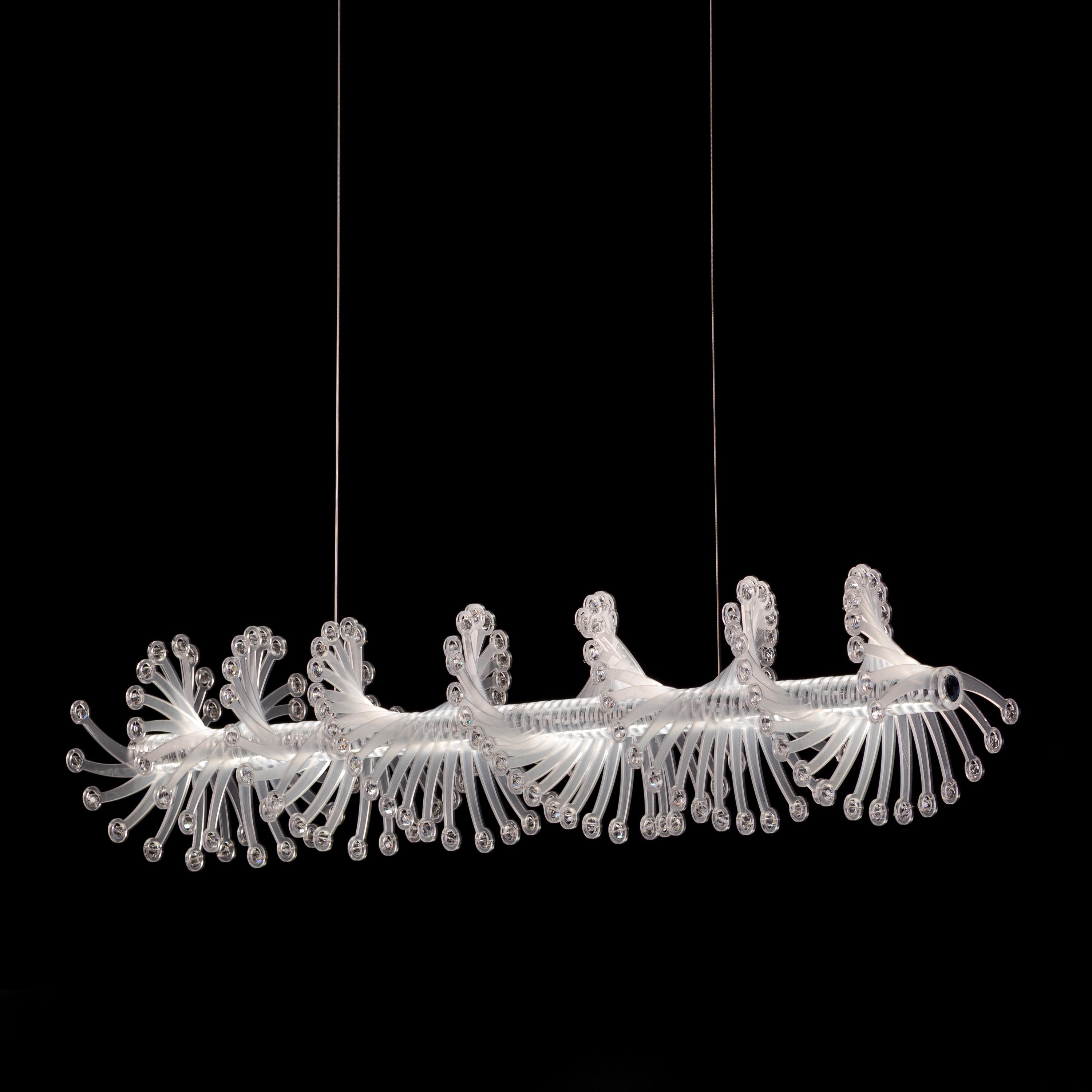 Tribe Has Spoken (Chrome/White) Chandelier
