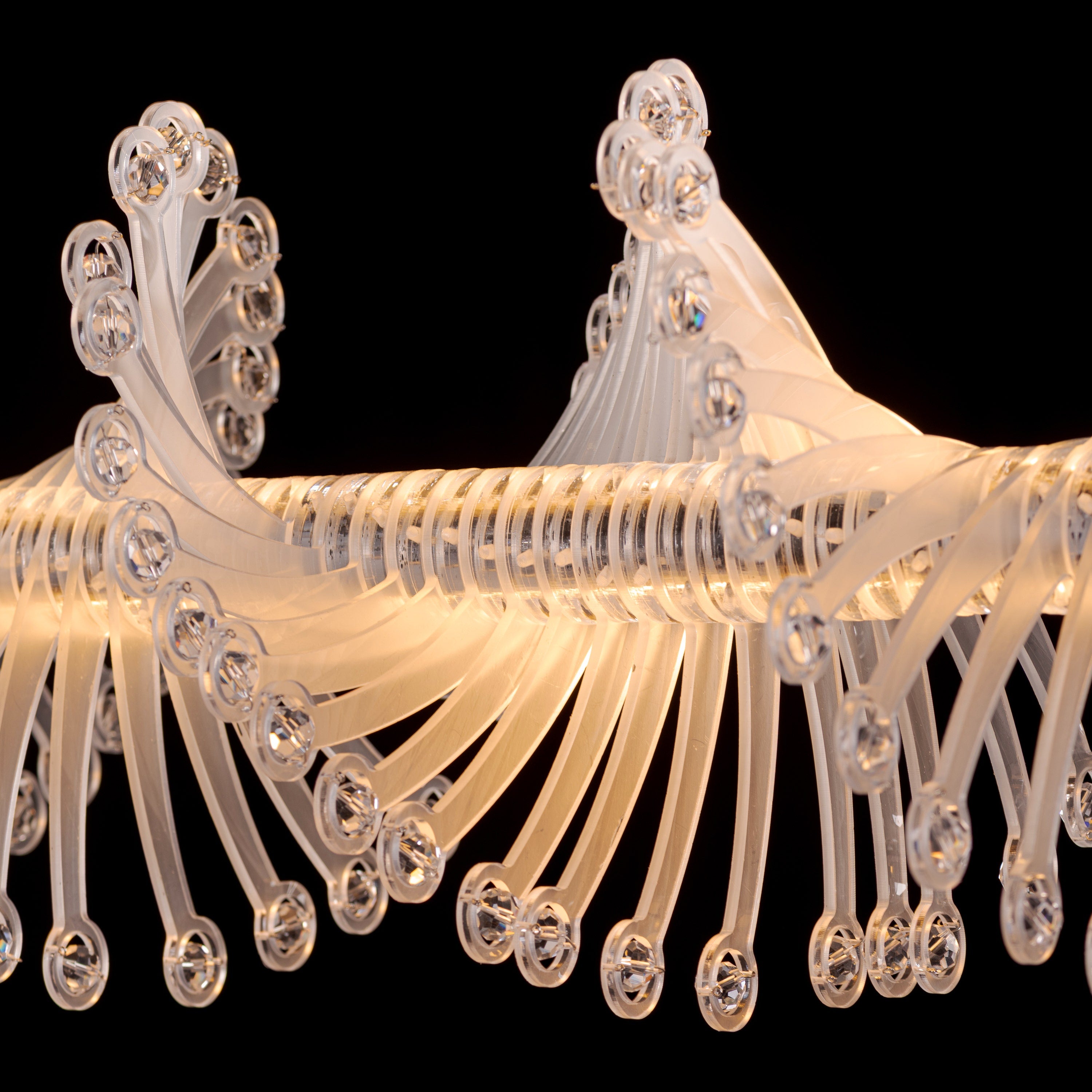 Tribe Has Spoken (Chrome/White) Chandelier