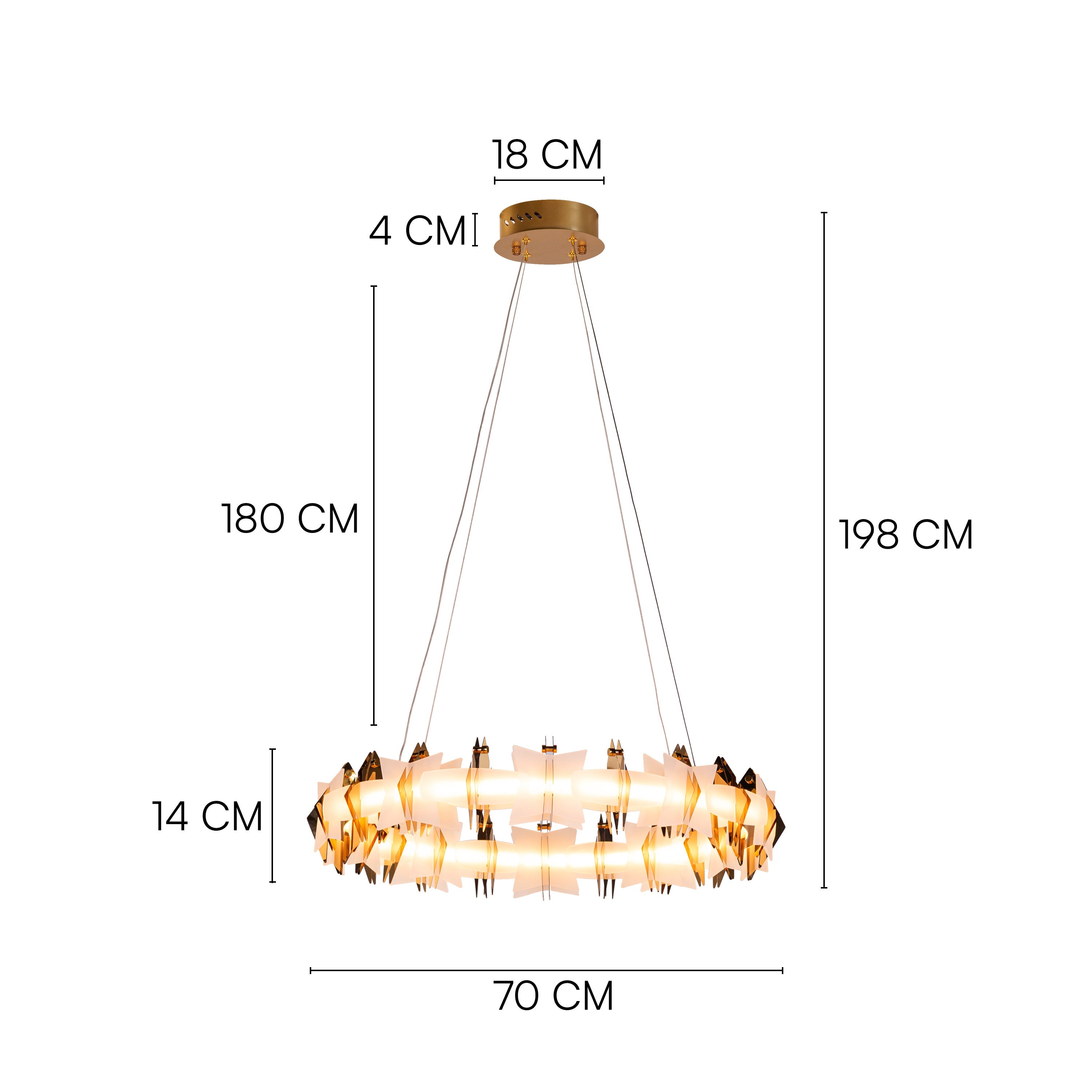 Gilded Embrace (Medium) Chandelier