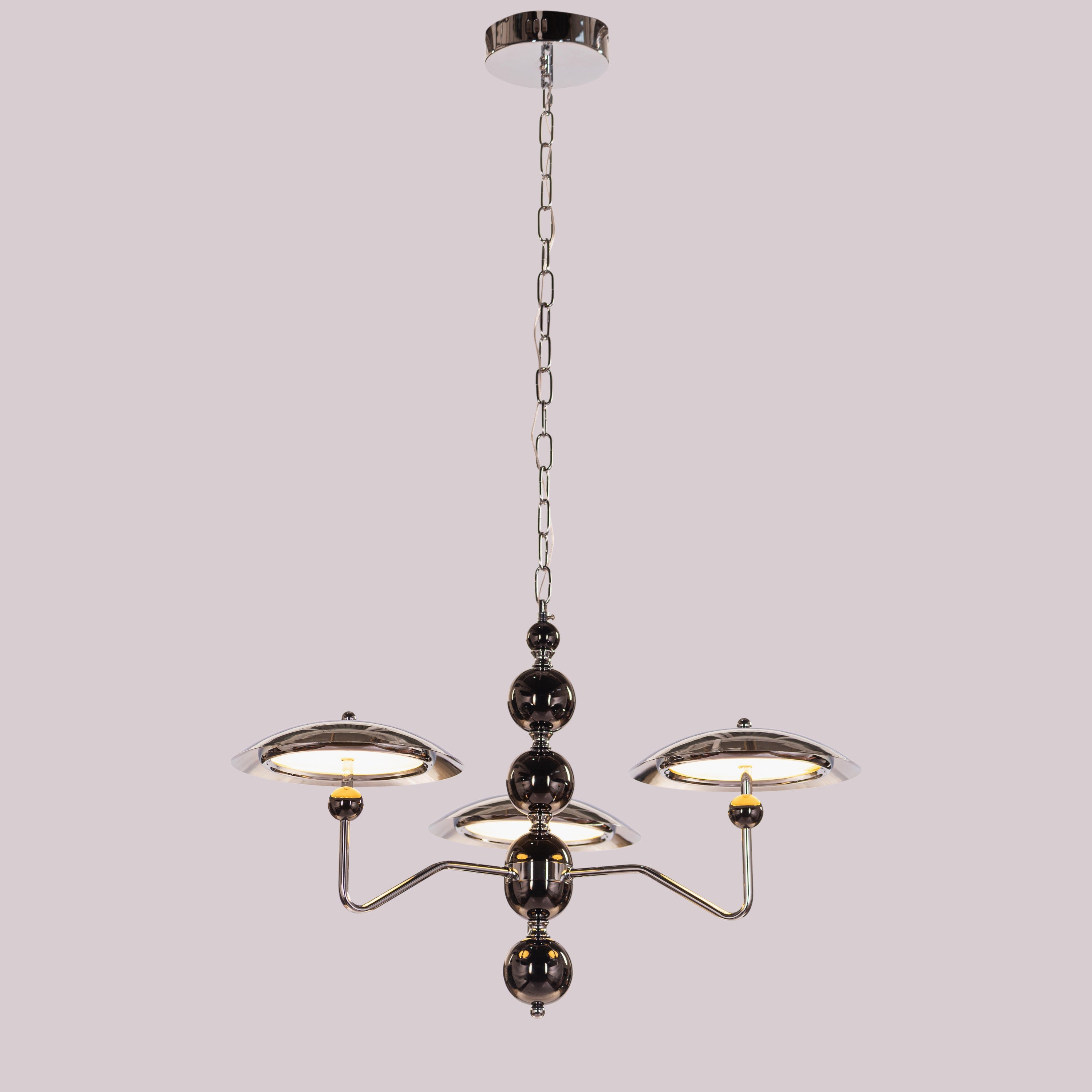 Anything Is Possible (Medium, Pearl Black/Chrome) Chandelier