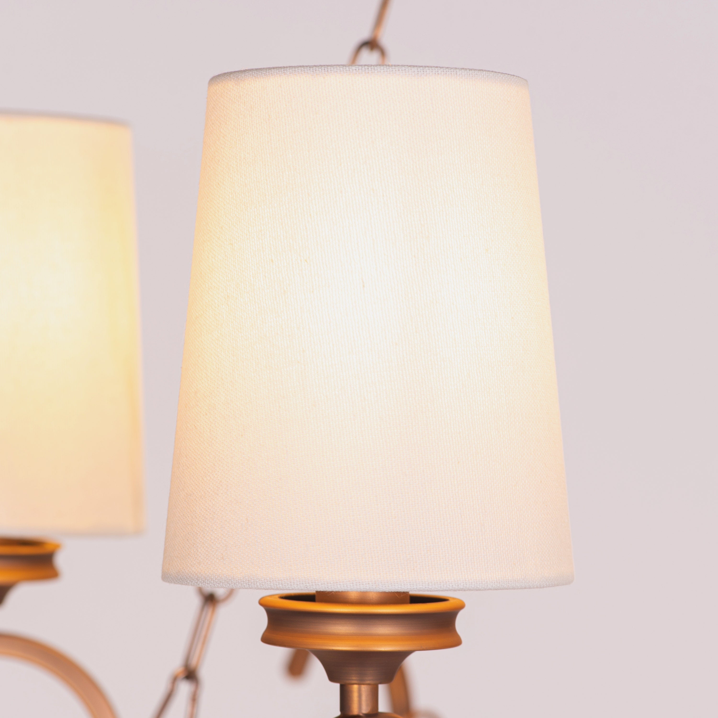 Gloriana (Bronze, White) Metal Chandelier