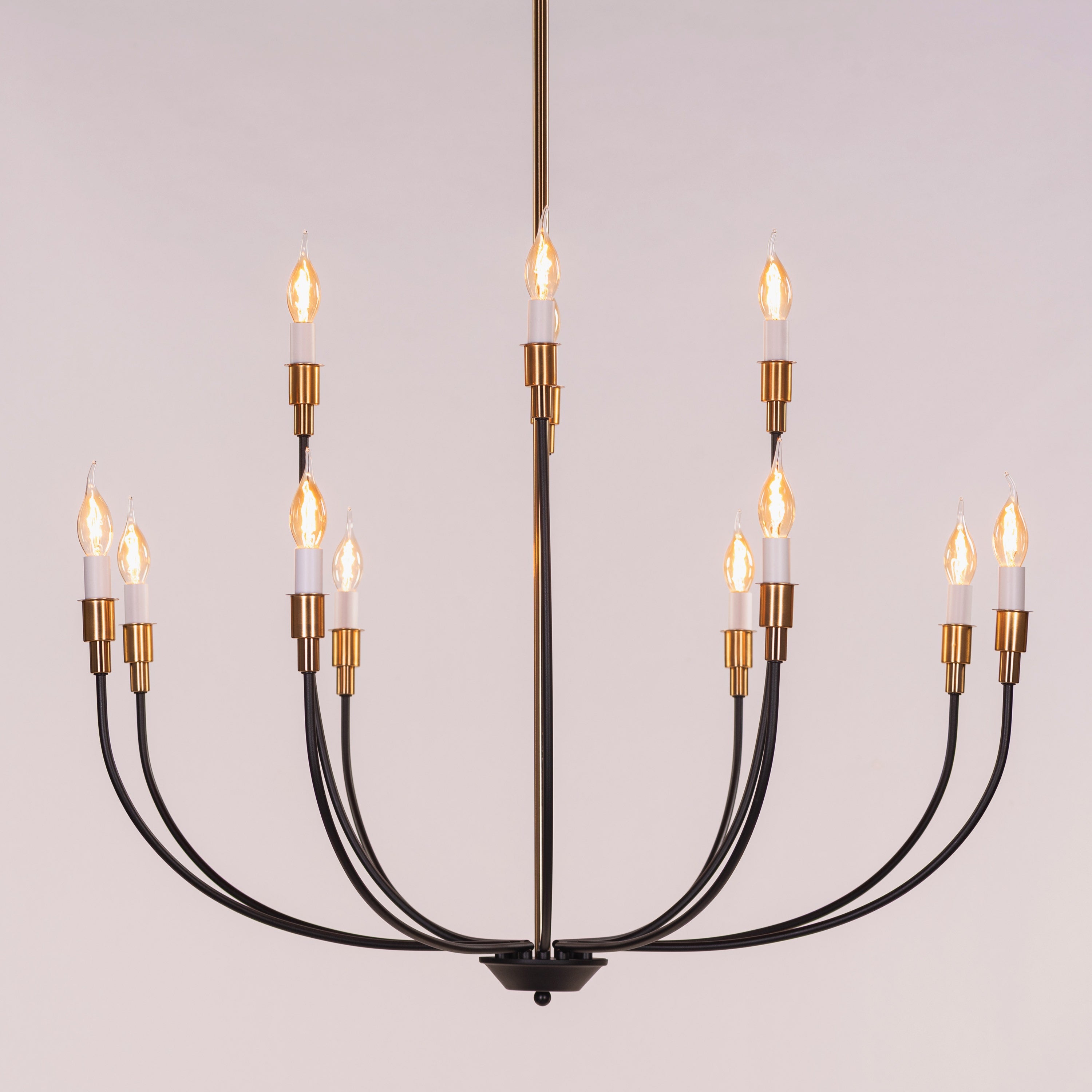 The Ember Ritual (Black, Gold) Metal Chandelier