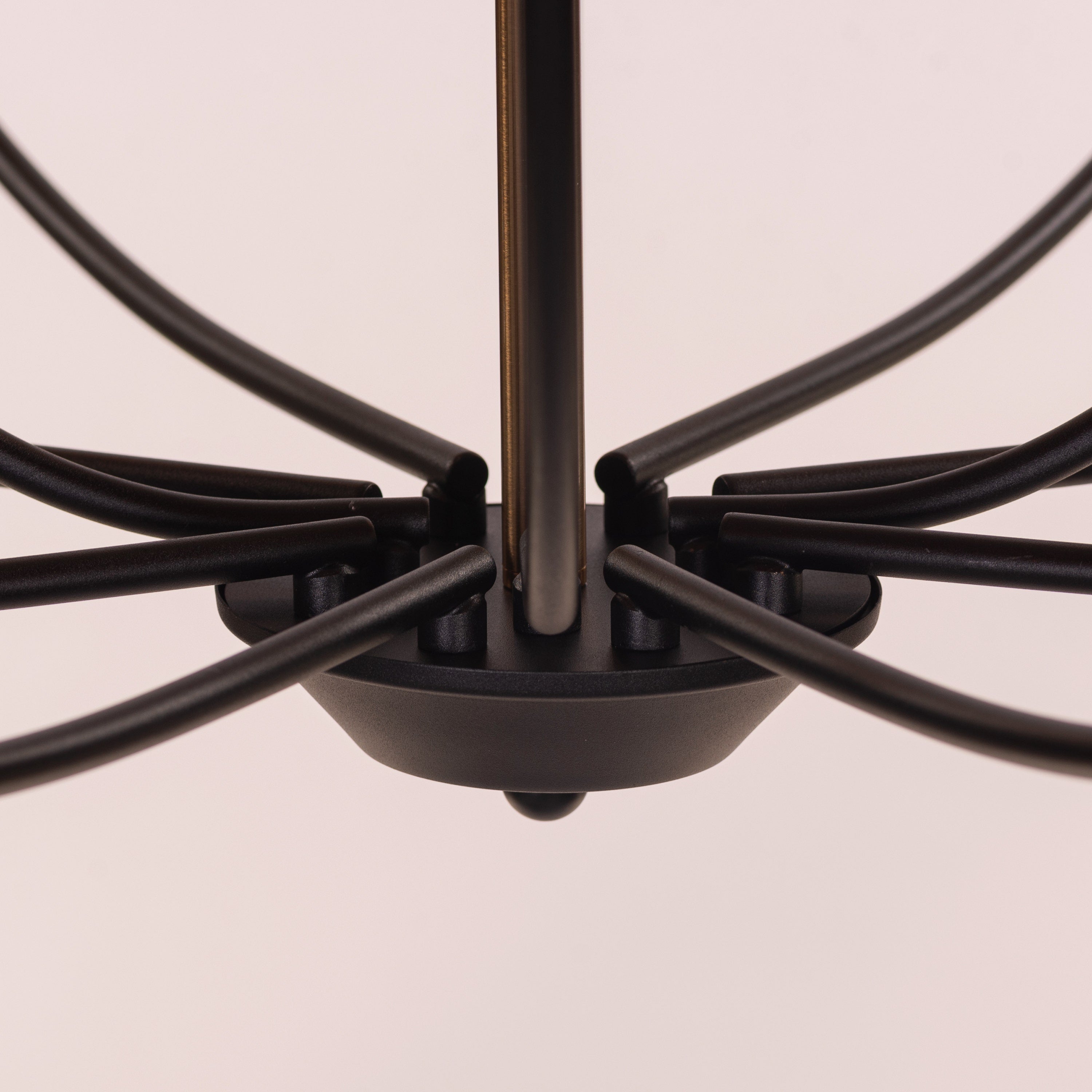 The Ember Ritual (Black, Gold) Metal Chandelier