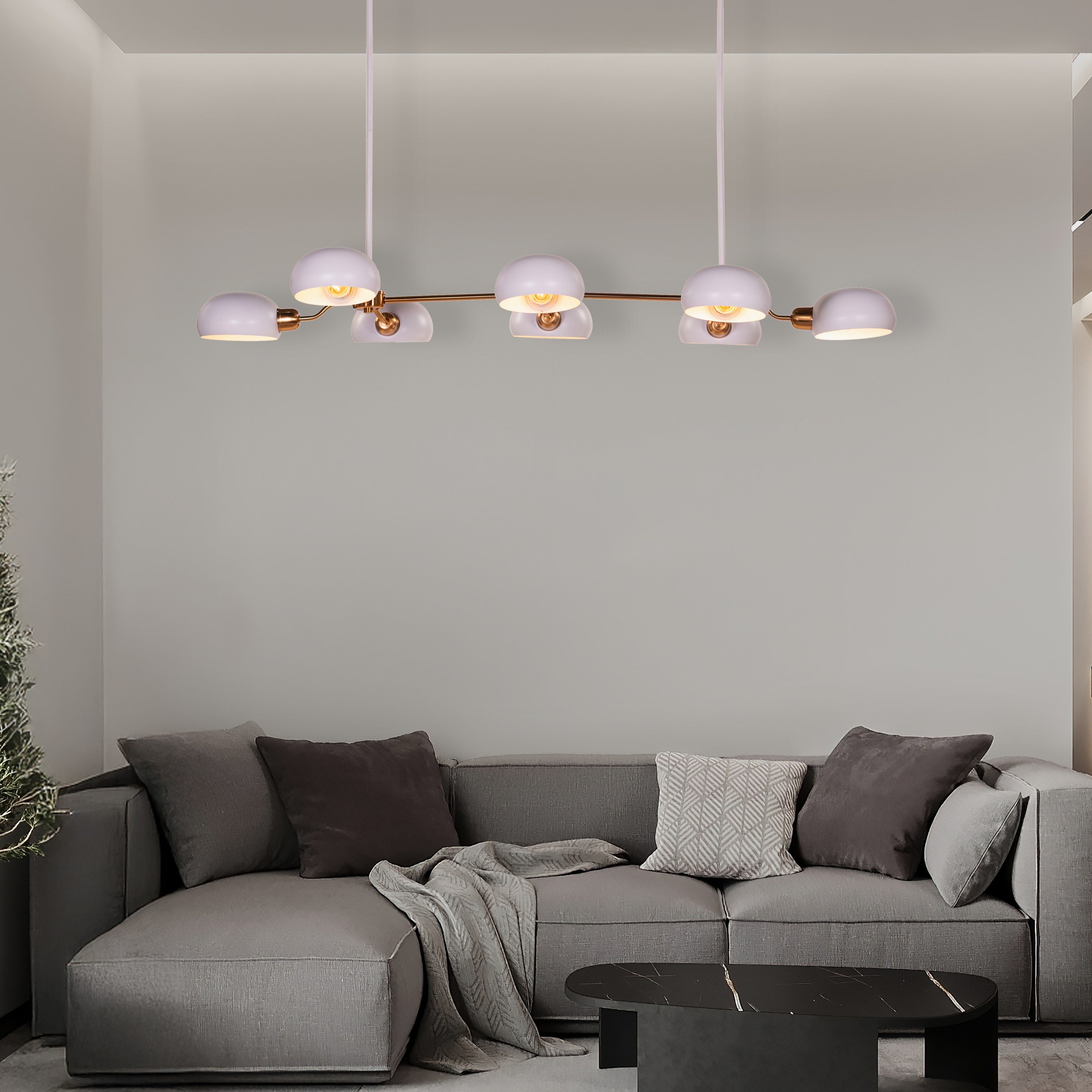 Play The Dots (Gold, White) Chandelier