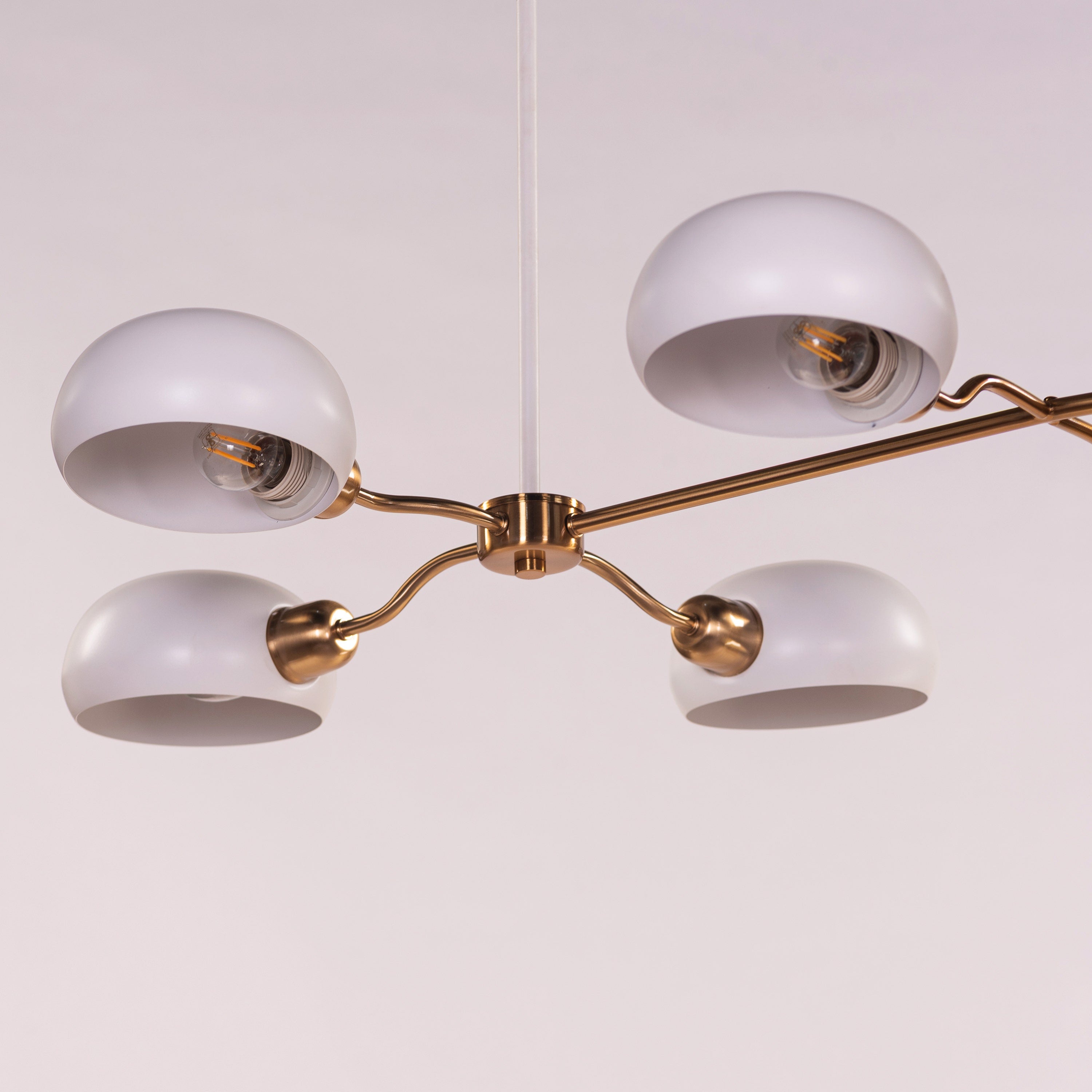 Play The Dots (Gold, White) Chandelier