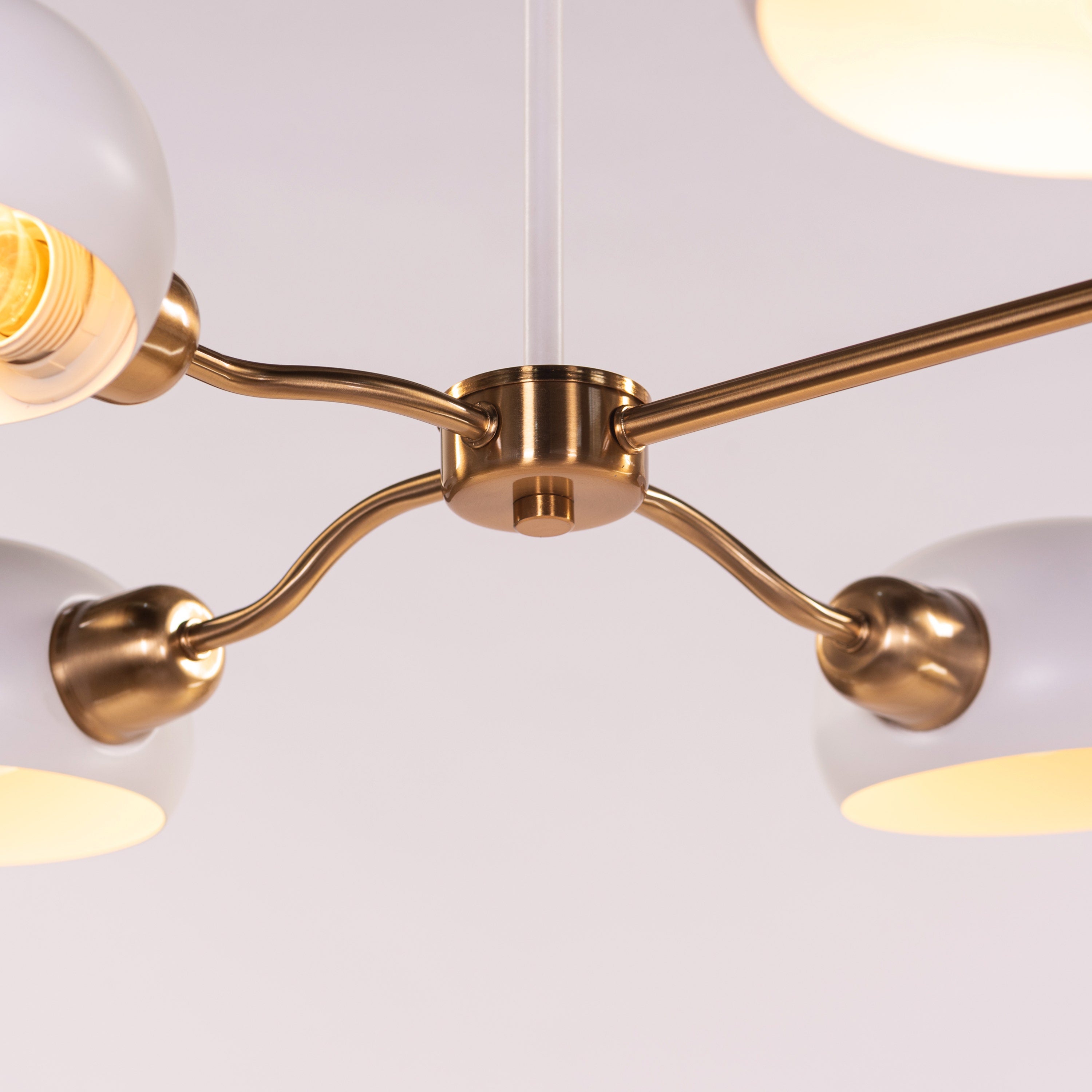 Play The Dots (Gold, White) Chandelier