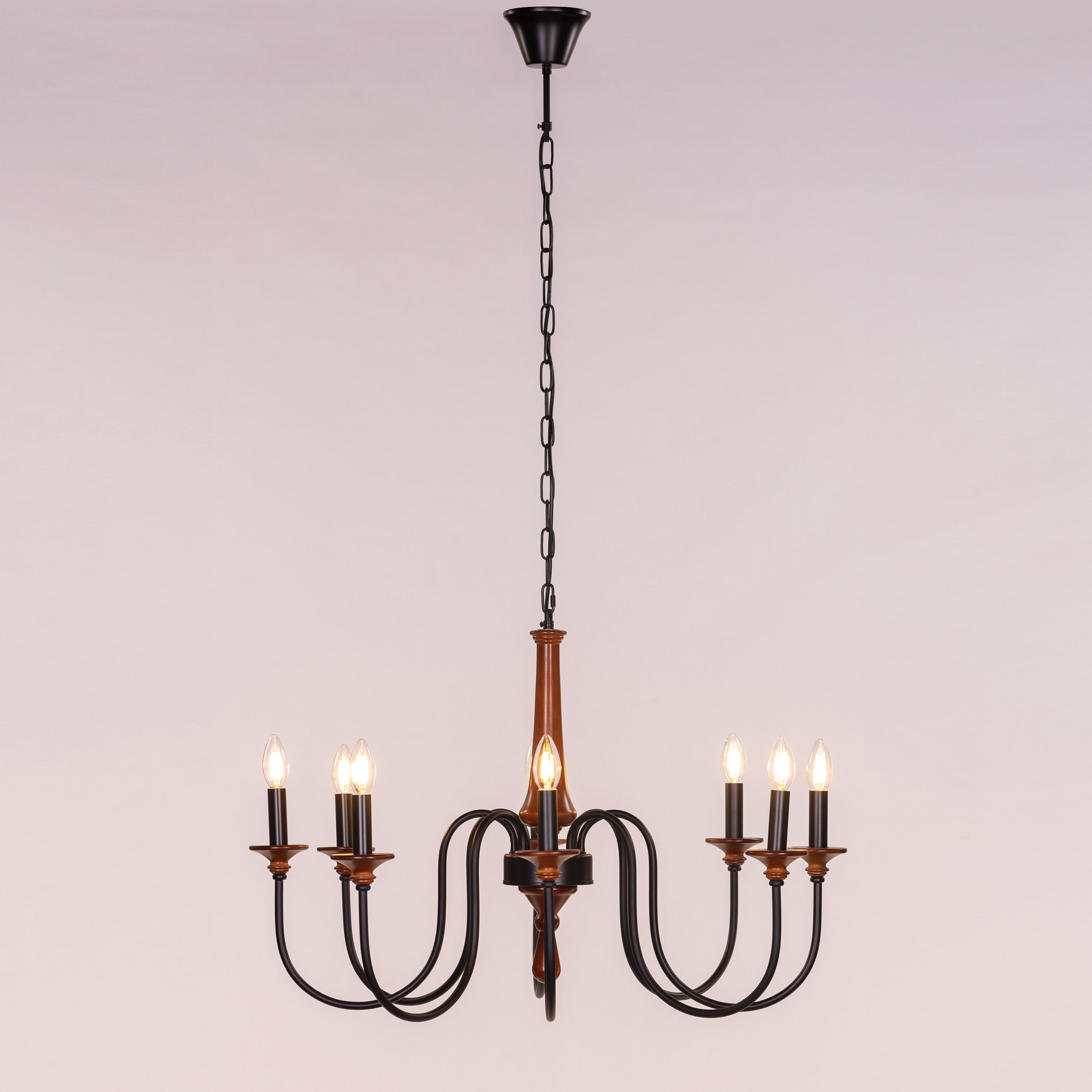 King's Way (Large, Brown) Wooden Chandelier