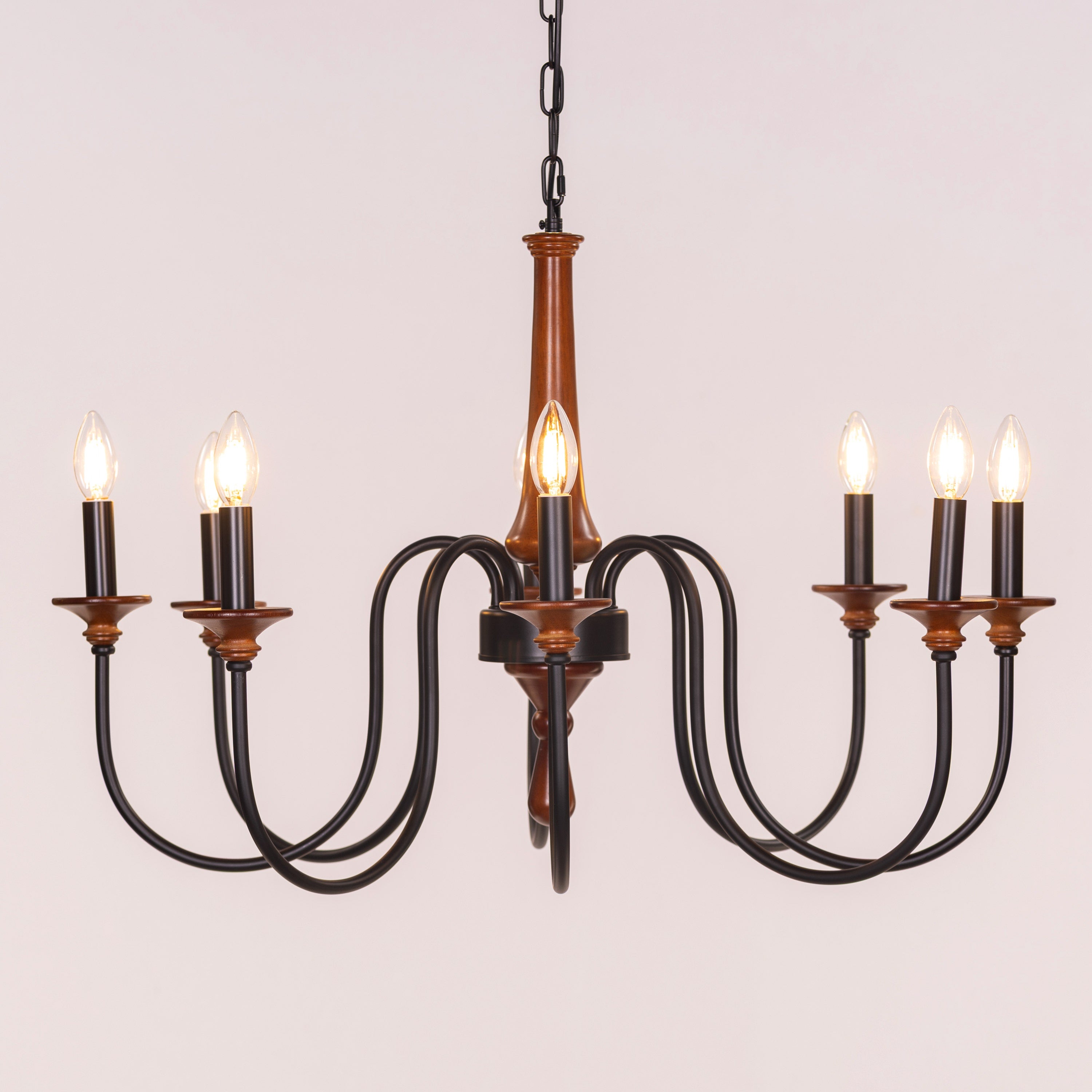 King's Way (Large, Brown) Wooden Chandelier