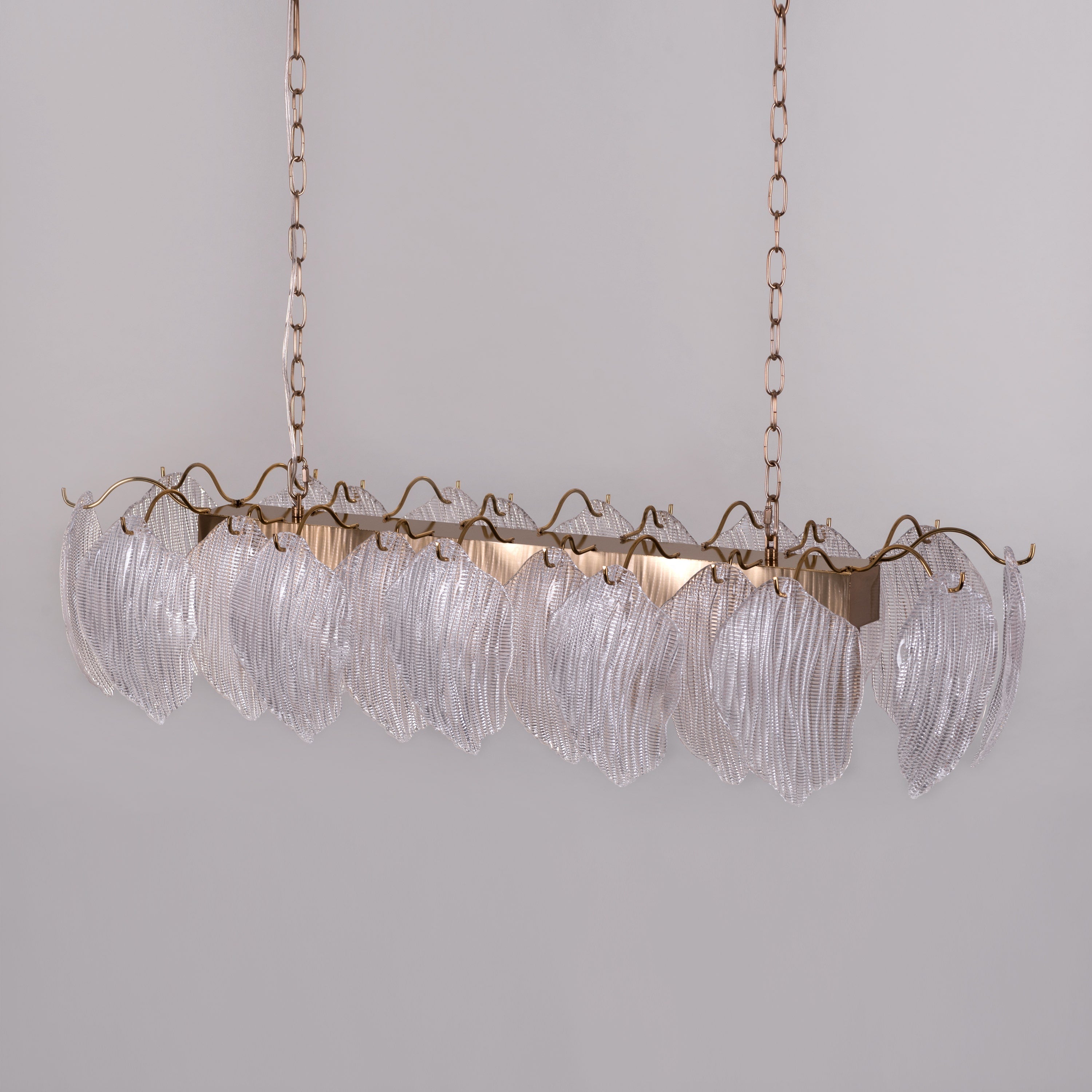 Snow Angel (Large, Gold) Glass Chandelier