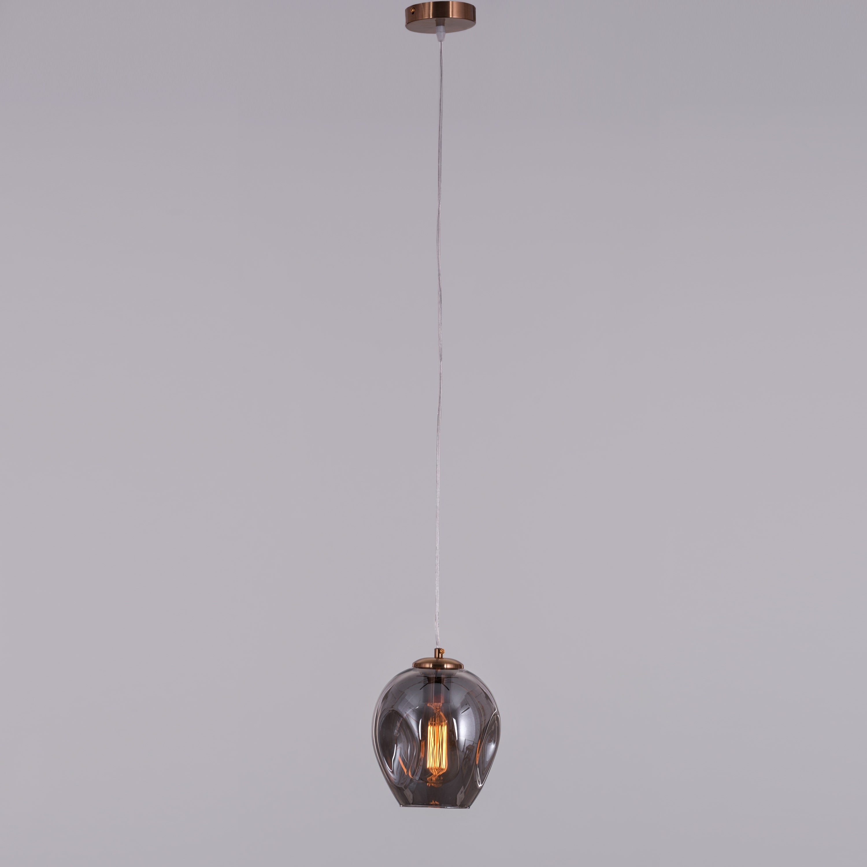 Thousand Stars Single (Smokey Grey) Glass Pendant Light