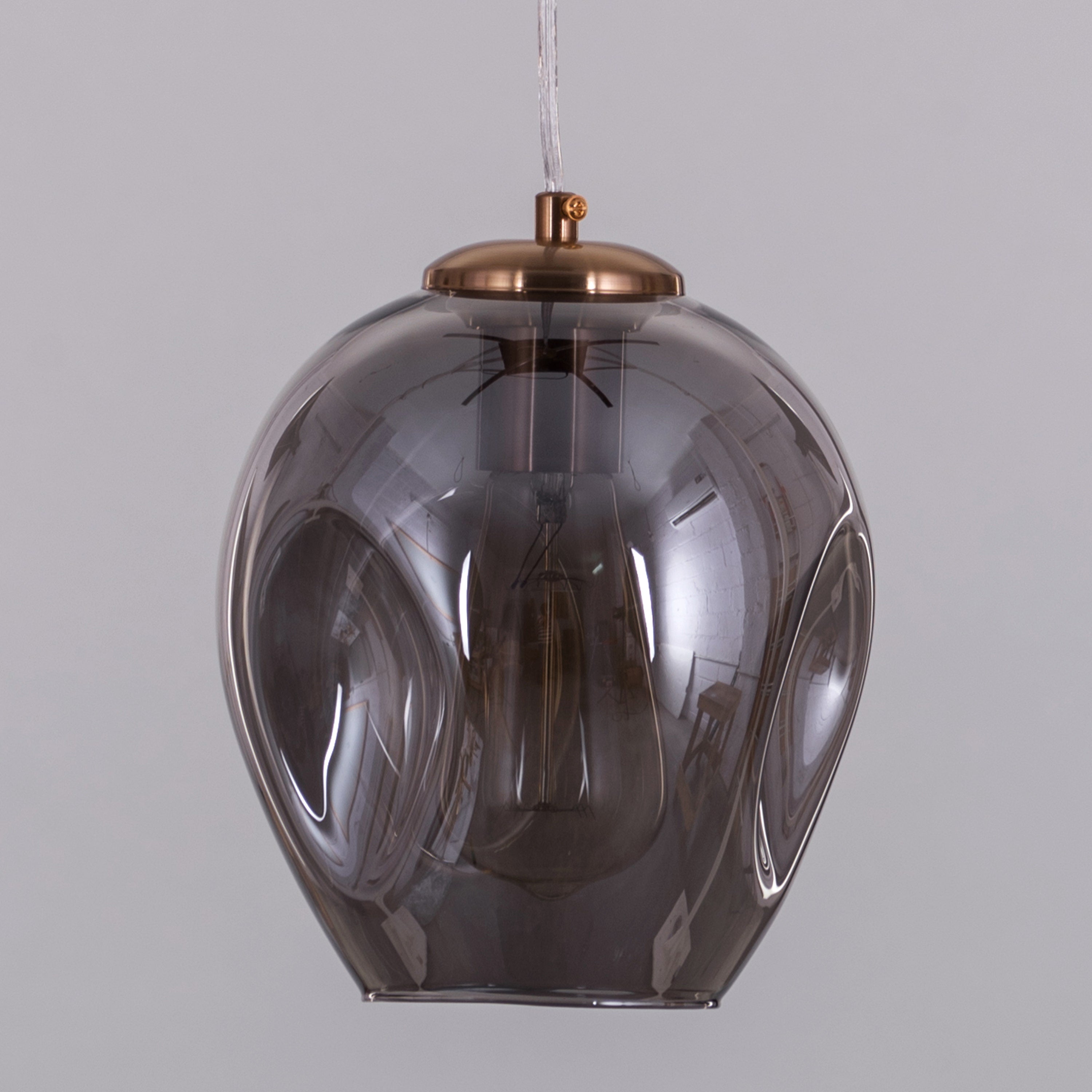 Thousand Stars Single (Smokey Grey) Glass Pendant Light
