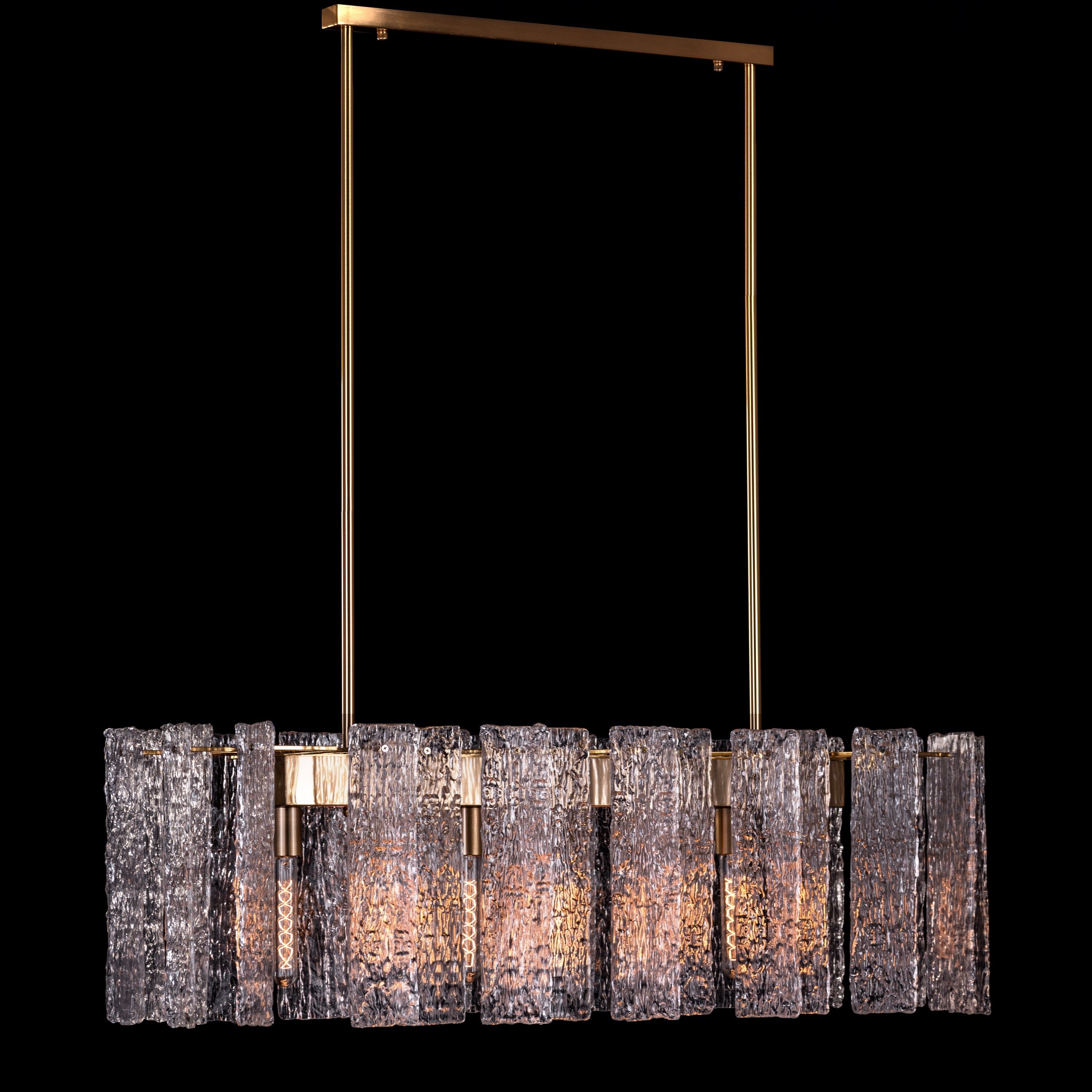 Vienna Waiting (Large, Gold) Glass Chandelier