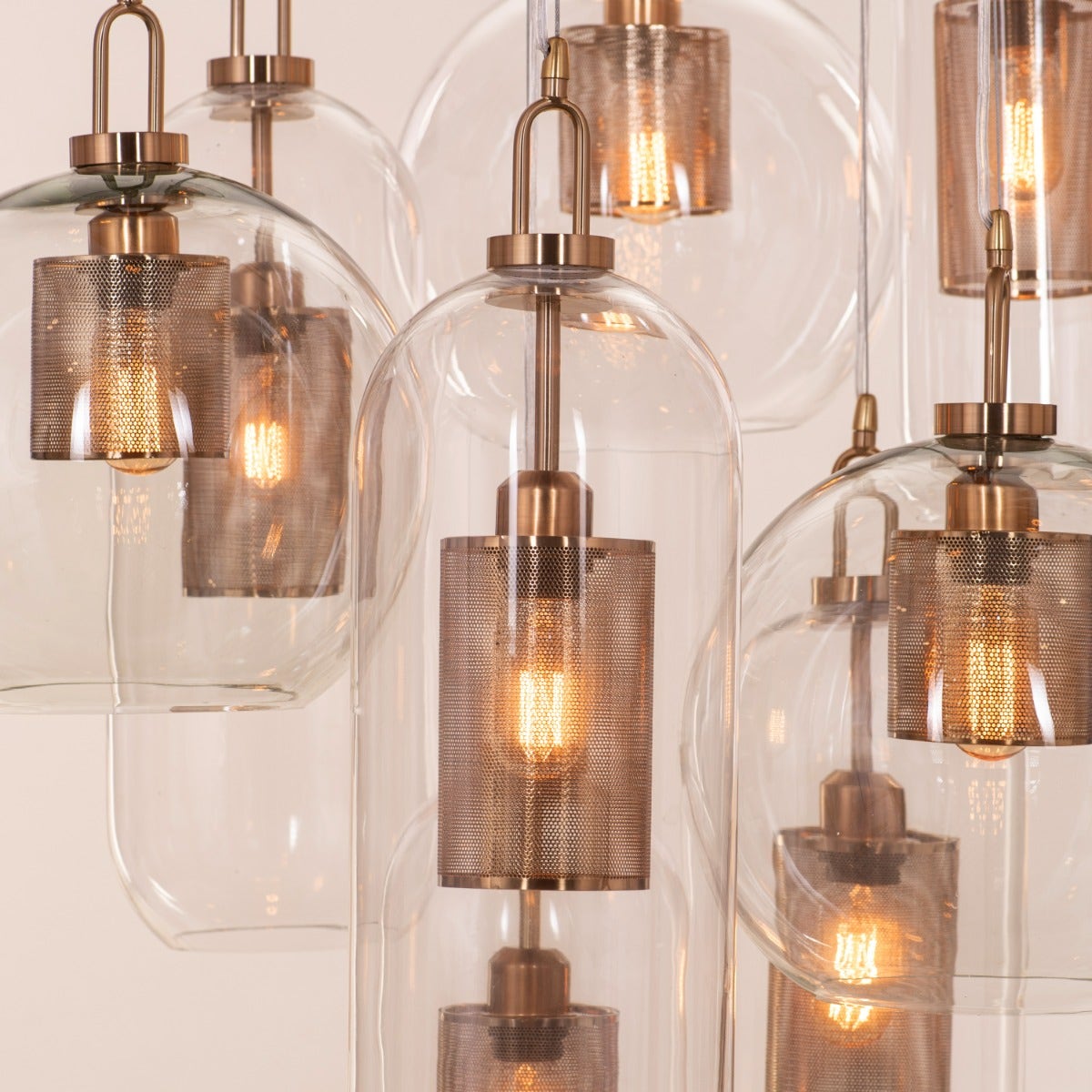 Star Of The Show (Large, Gold) Glass Chandelier