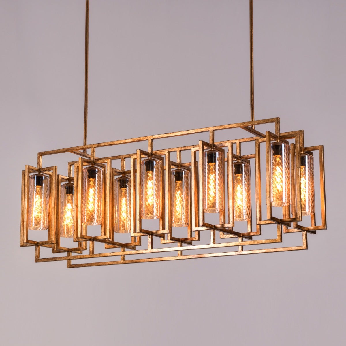 Inseparable Signature (Large, Gold Foil Gilded) Chandelier