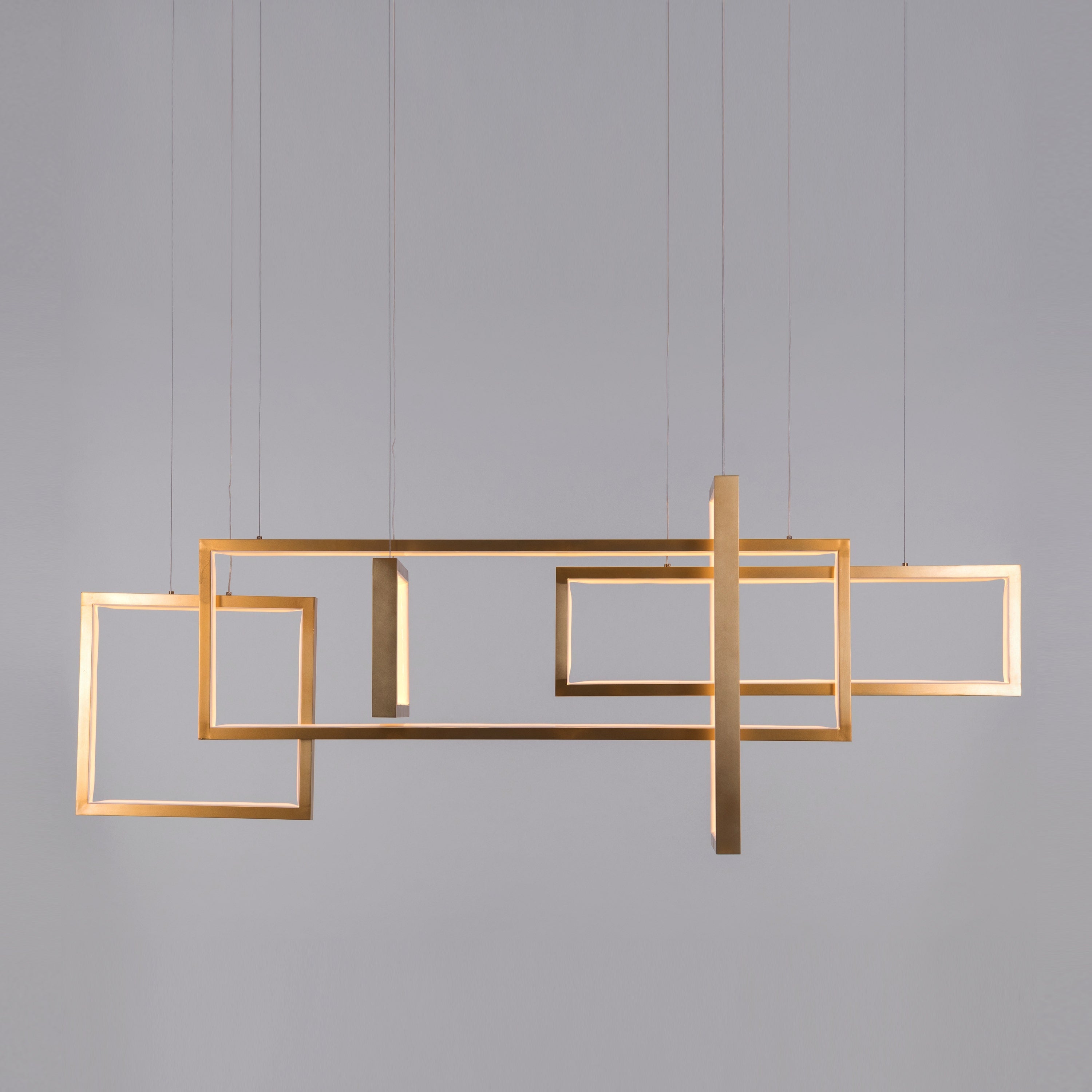 Three Day Weekend (Large, Gold, 3 Color Dimmable LED With Remote Control) Chandelier