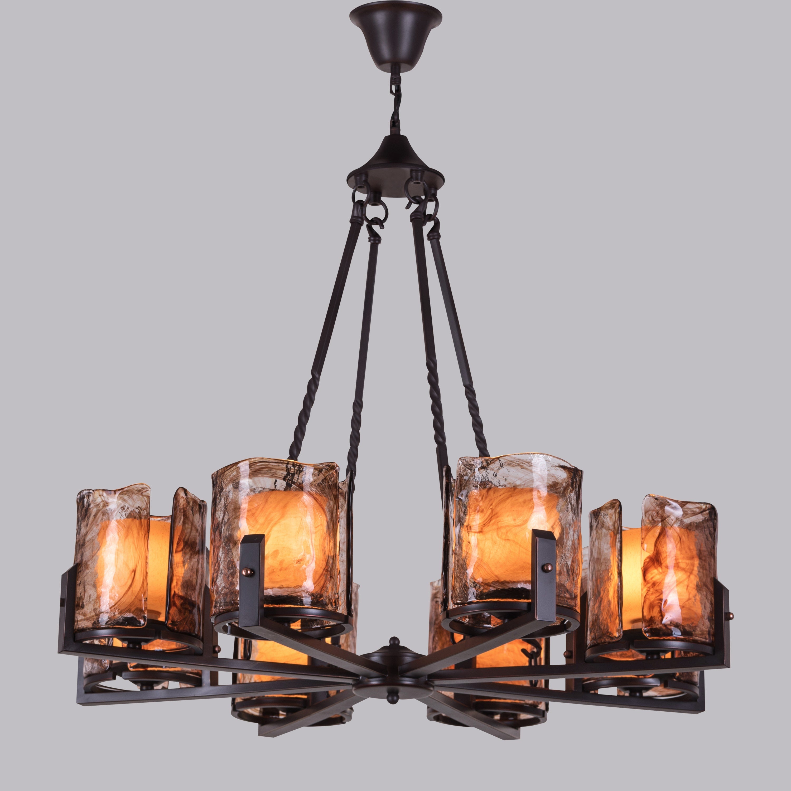 Unrequited Love (Medium, Black, 8 Hurricane) Chandelier