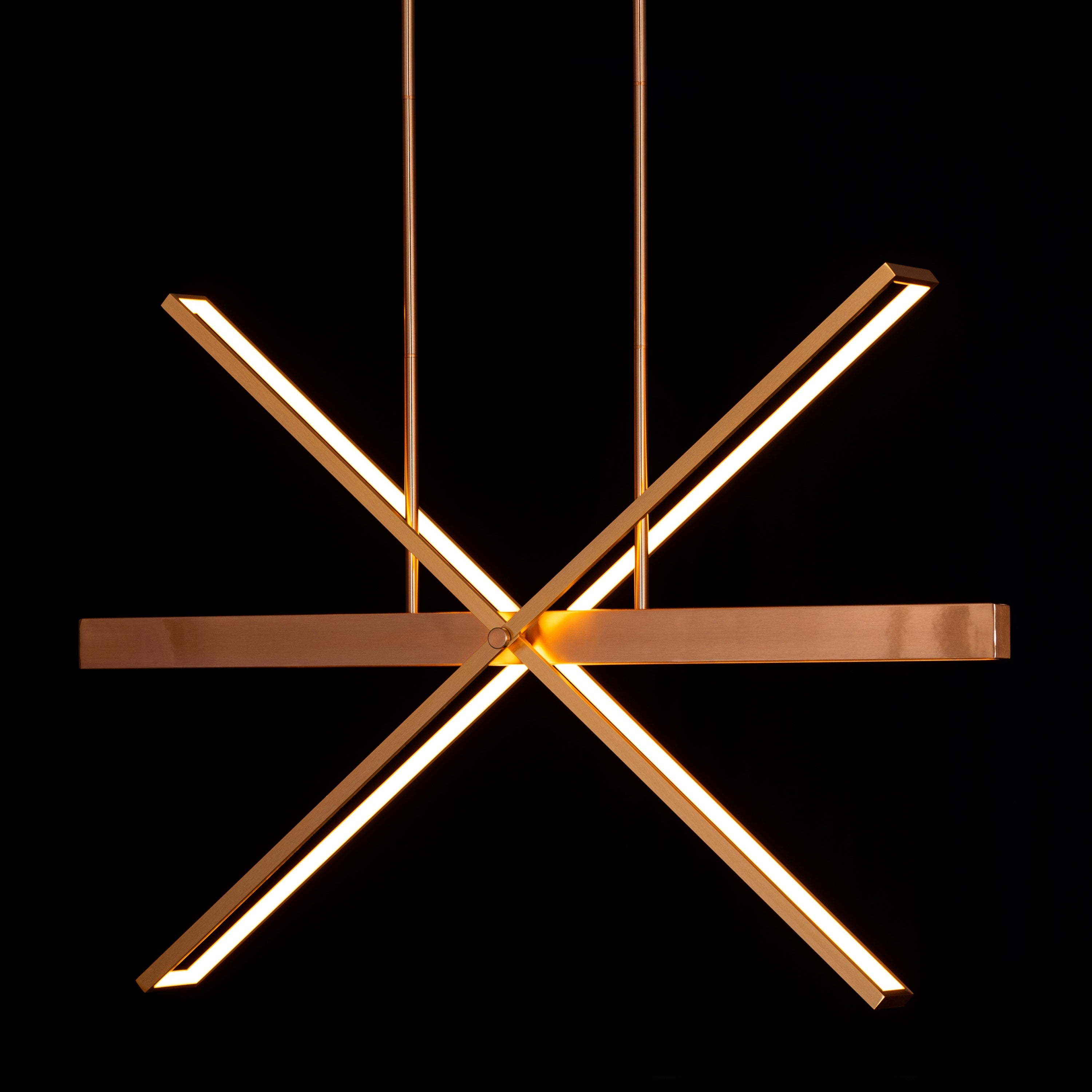 Pack Your Bags (Large, Gold, Dimmable LED With Remote Control) Chandelier