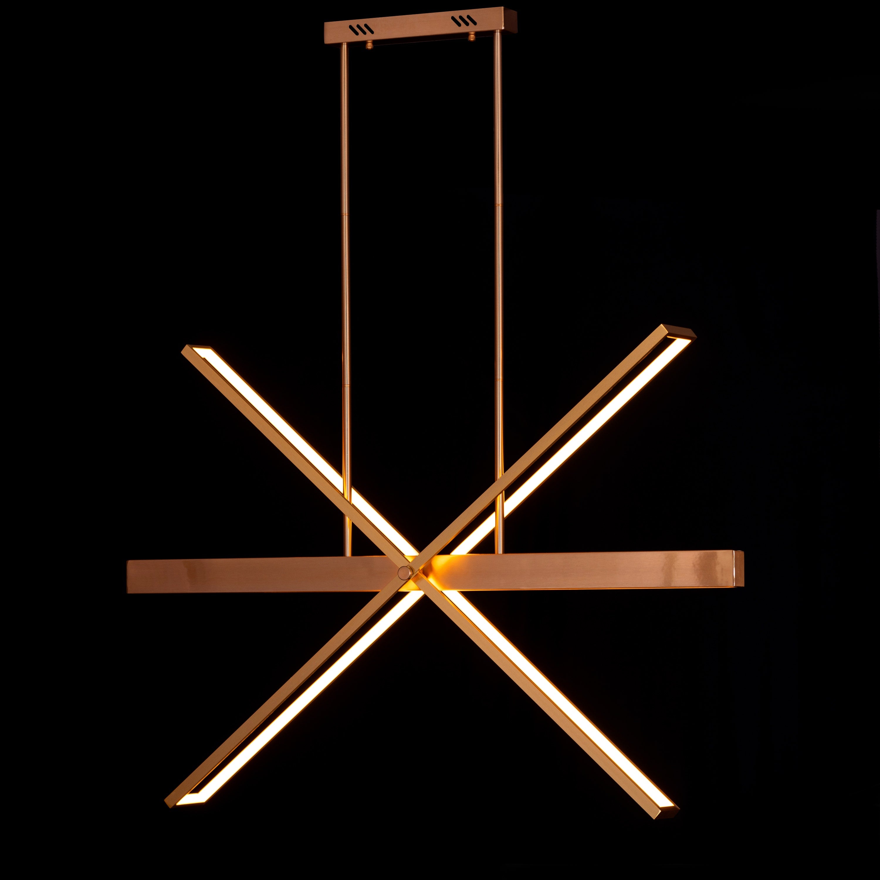 Pack Your Bags (Large, Gold, Dimmable LED With Remote Control) Chandelier