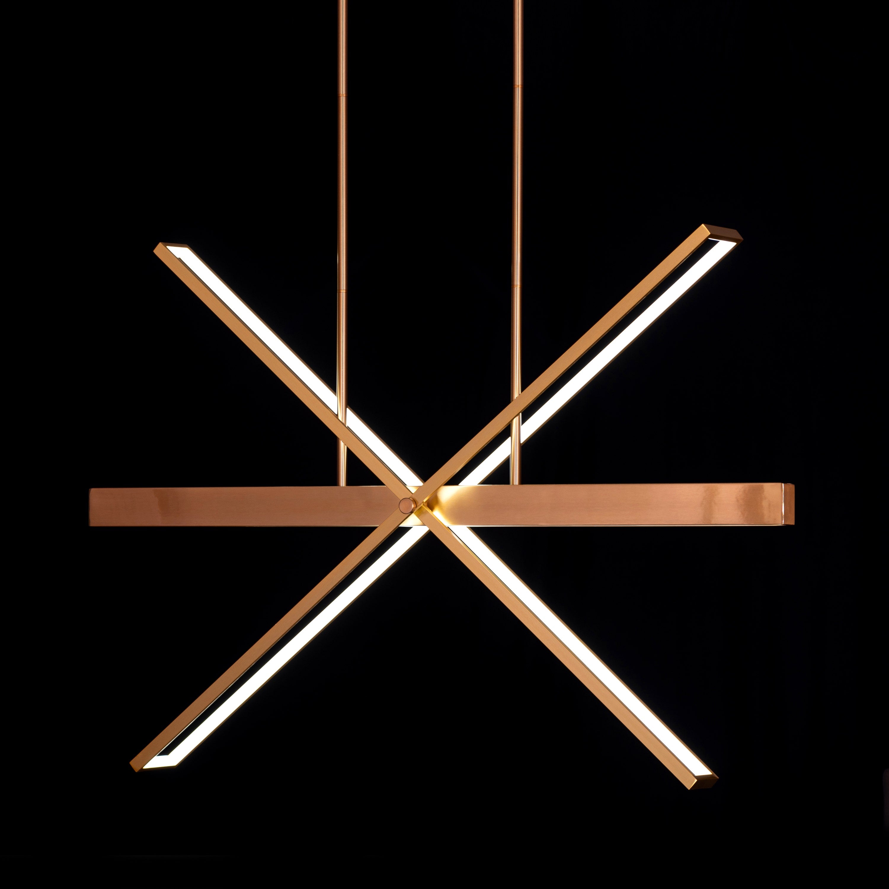 Pack Your Bags (Large, Gold, Dimmable LED With Remote Control) Chandelier