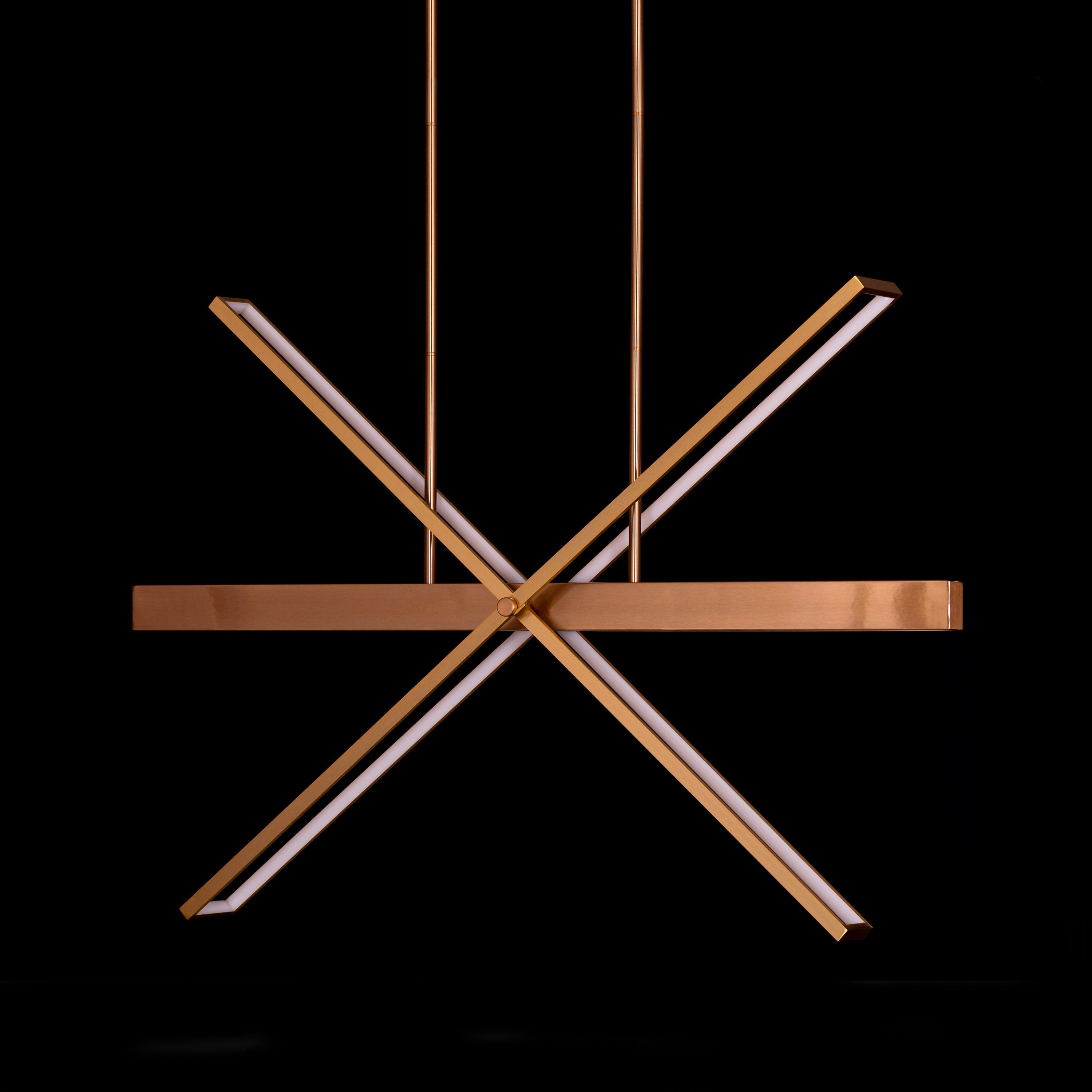 Pack Your Bags (Large, Gold, Dimmable LED With Remote Control) Chandelier