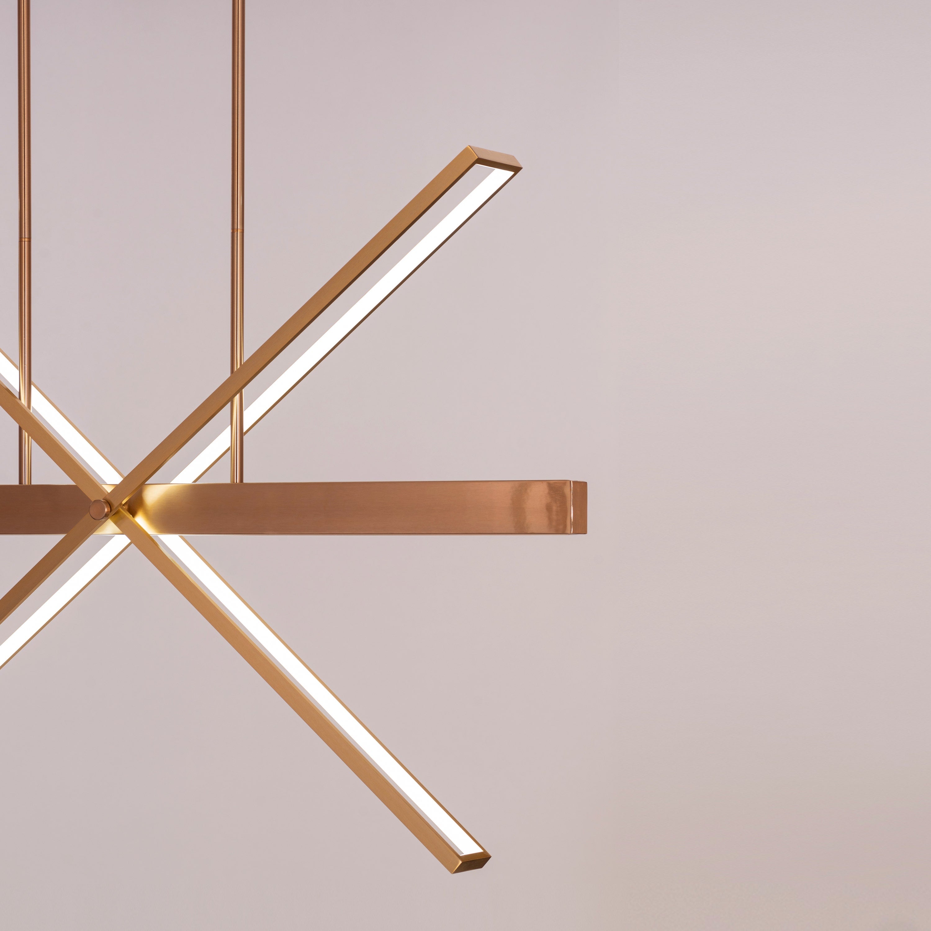 Pack Your Bags (Large, Gold, Dimmable LED With Remote Control) Chandelier