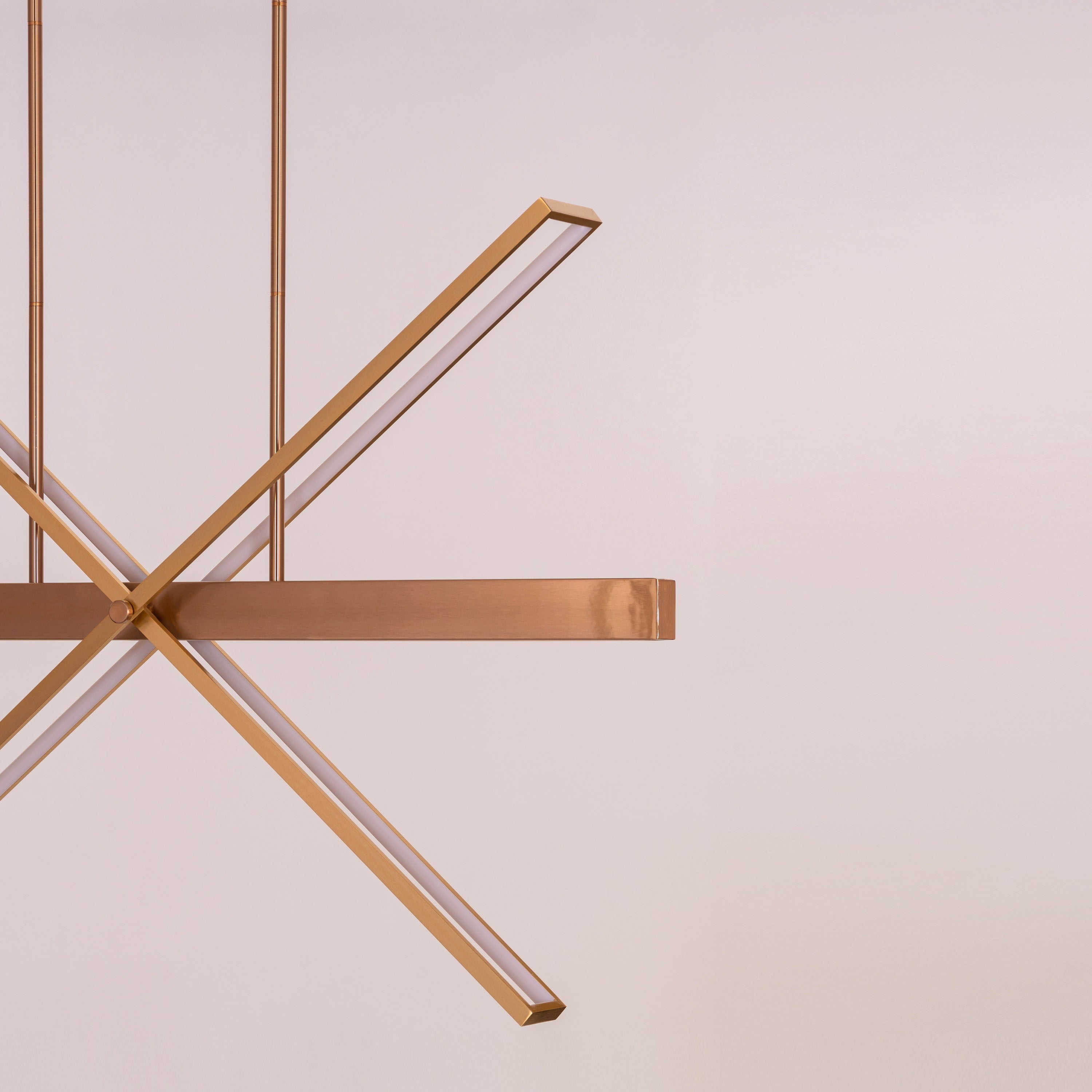 Pack Your Bags (Large, Gold, Dimmable LED With Remote Control) Chandelier