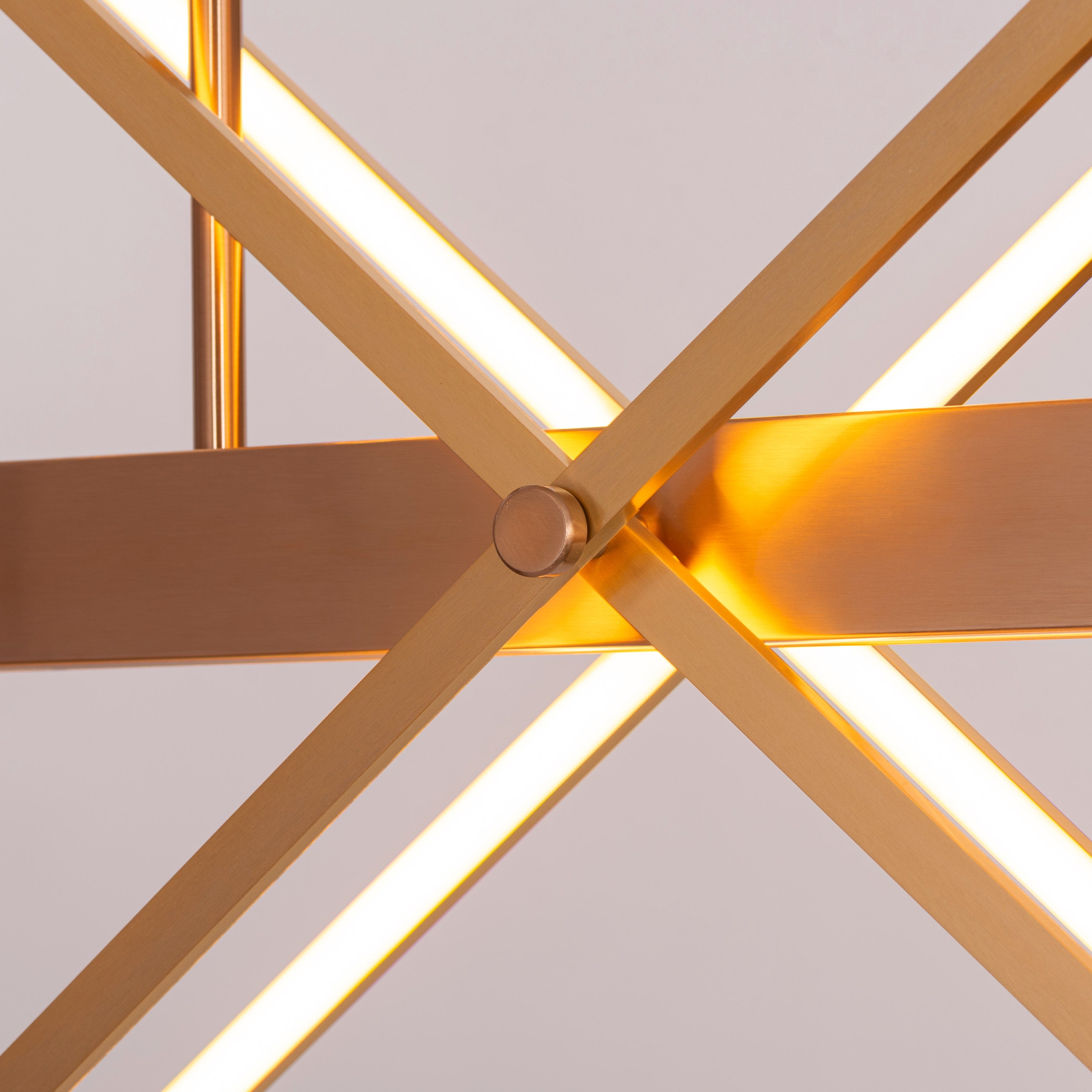 Pack Your Bags (Large, Gold, Dimmable LED With Remote Control) Chandelier