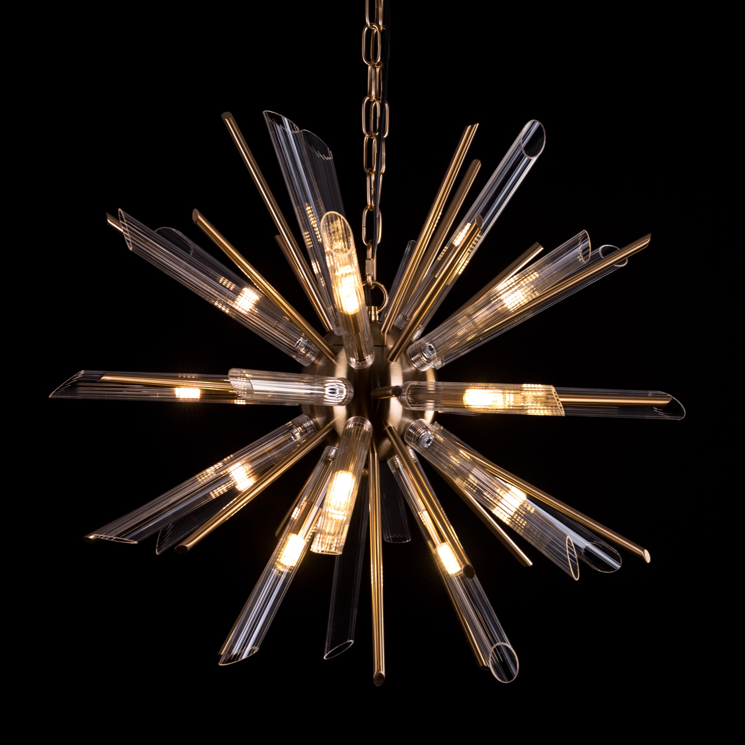 Dance Off Grand (Medium, Gold) Glass Tube Chandelier