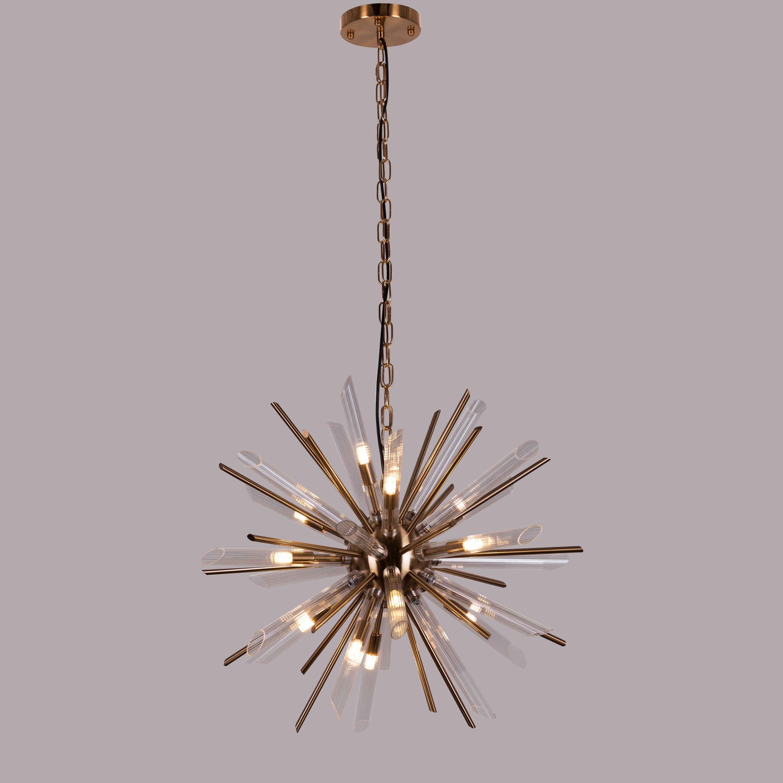 Dance Off Grand (Medium, Gold) Glass Tube Chandelier