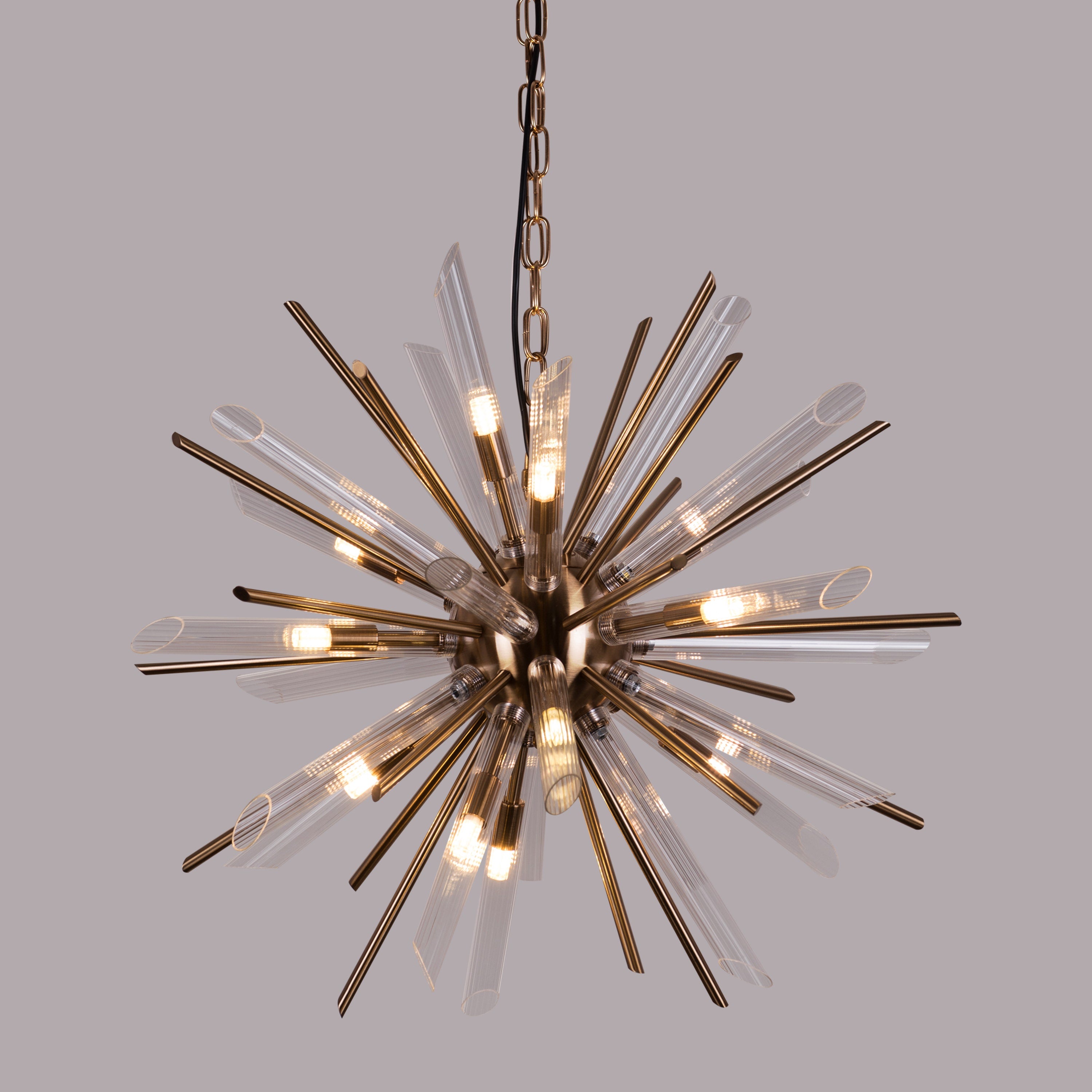 Dance Off Grand (Medium, Gold) Glass Tube Chandelier